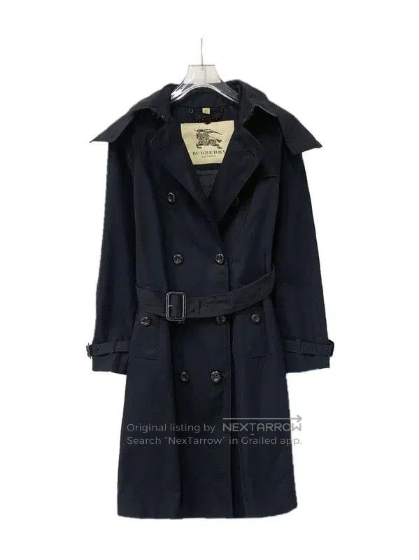 Burberry Burberry Women's XS Black Cotton Trench Coat. Size XS / US 0-2 / IT 36-38 - 1 Thumbnail