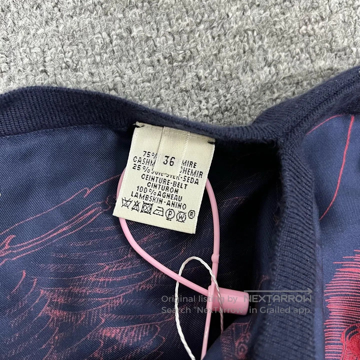 Hermes Hermes Mechanical Pegasus Silk Cashmere Sleeveless Dress. Size XS / US 0-2 / IT 36-38 - 5 Thumbnail