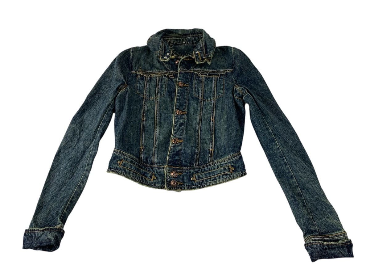 Jungles Finglacoote Japan Indigo Denim Biker Moto Jacket Size M / US 6-8 / IT 42-44 - 1 Thumbnail
