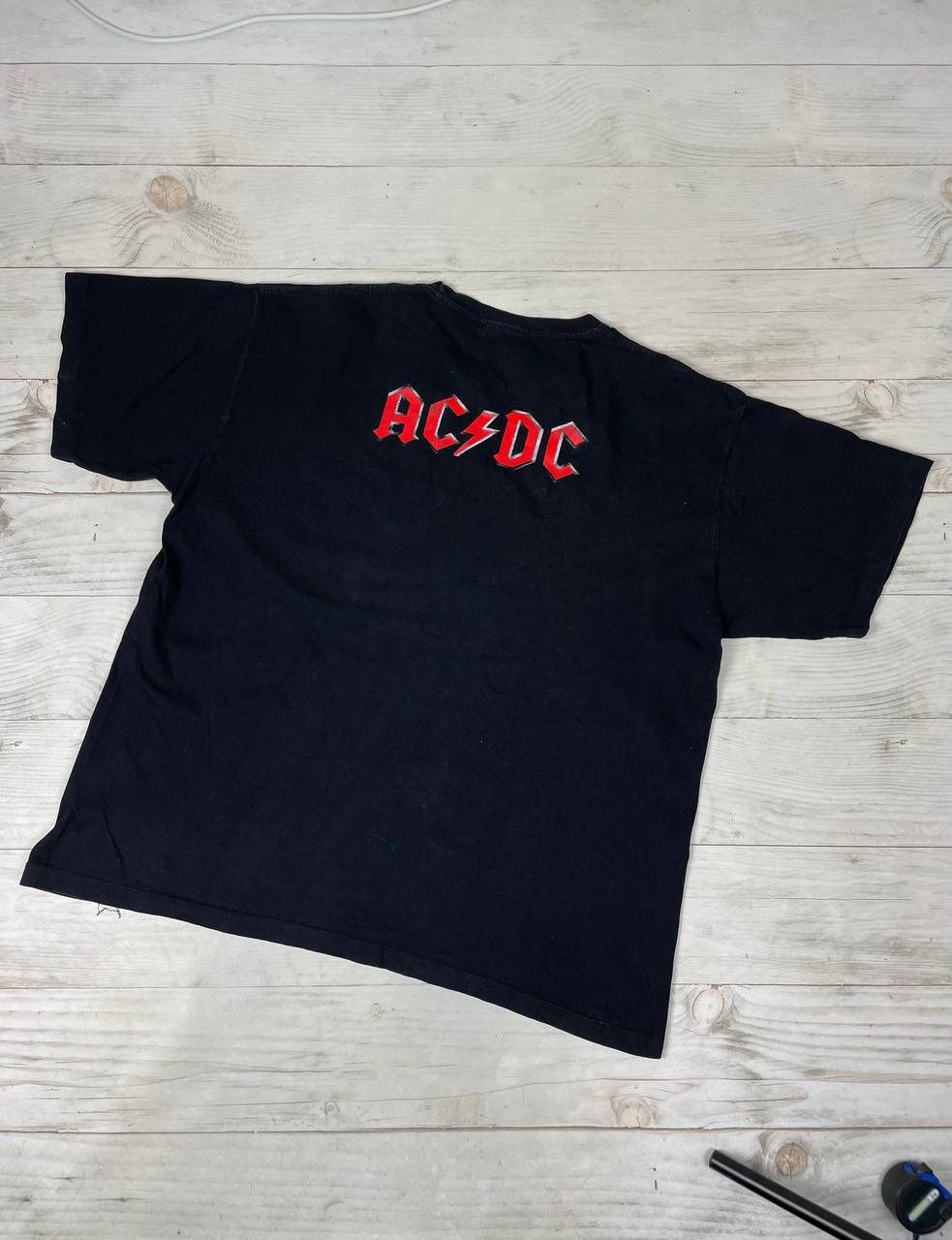 AC/DC Vintage AC/DC 90s Big Logo Rock Band T Shirt Size US XXL / EU 58 / 5 - 10 Thumbnail