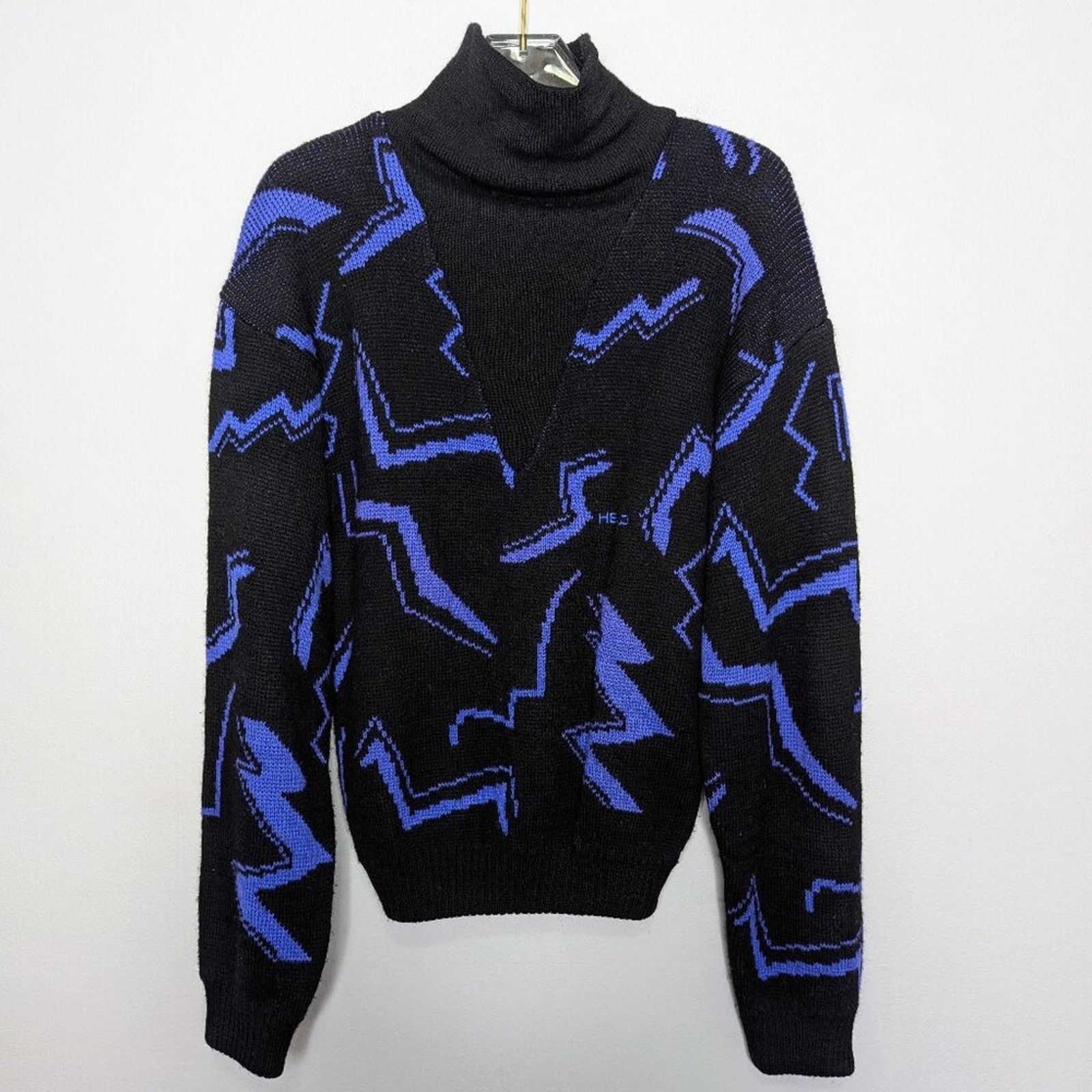 Vintage Head Sportswear Vintage 80's Zig Zag Turtleneck Ski Sweater Size S / US 4 / IT 40 - 1 Thumbnail