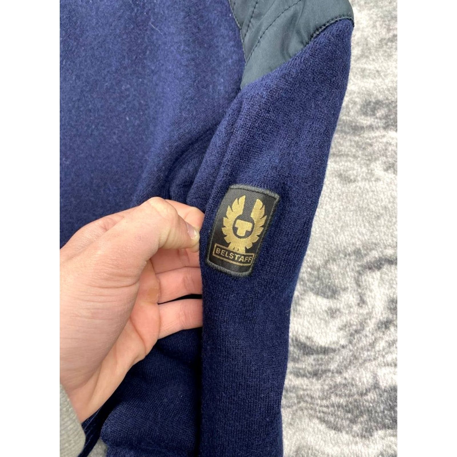 Belstaff Belstaff Sweater Wool Knit Pullover Men Size L Blue Size US L / EU 52-54 / 3 - 7 Thumbnail