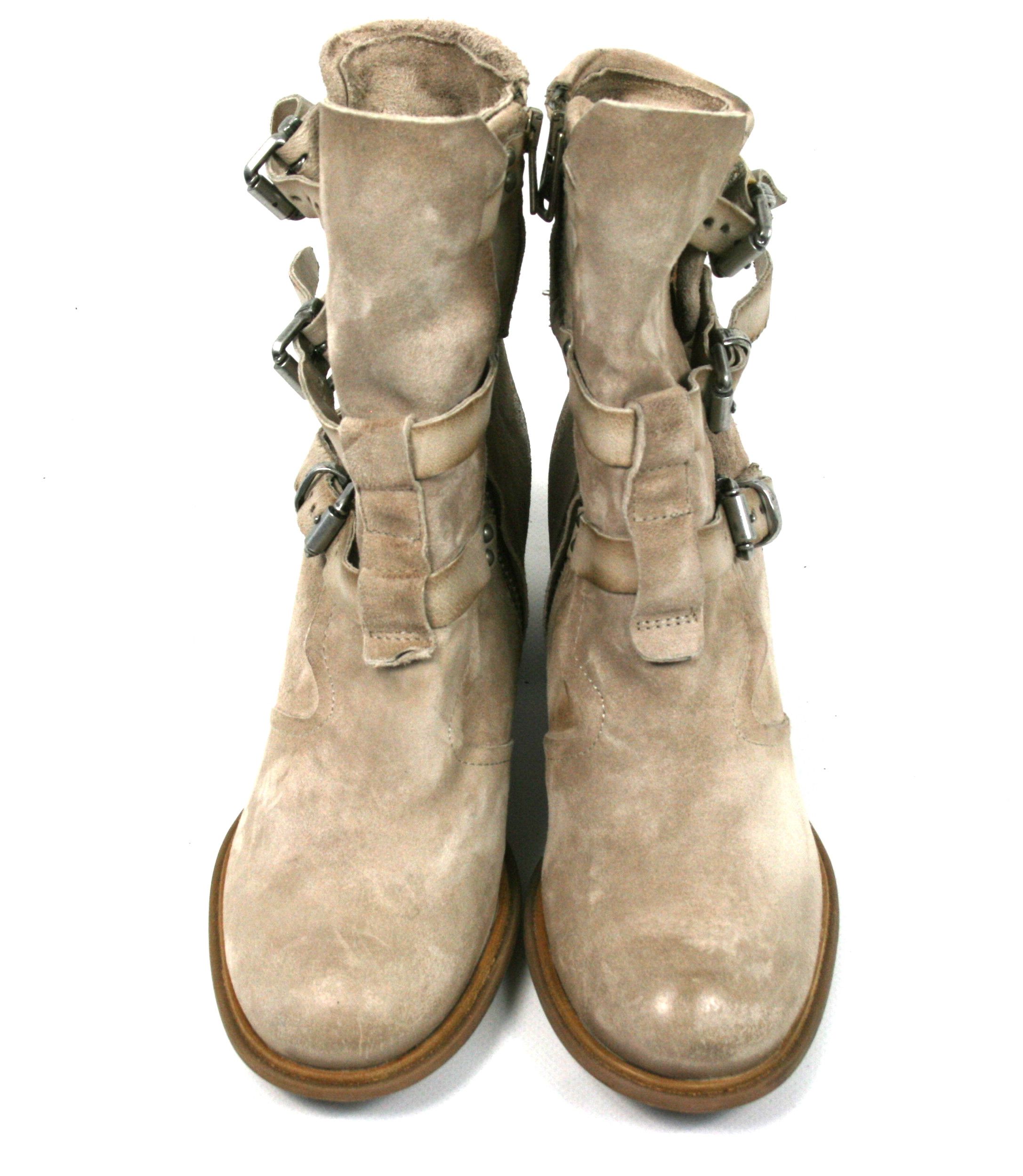 A.S.98 Avant Garde Biker Belted Leather Boots Size US 6 / IT 36 - 6 Thumbnail