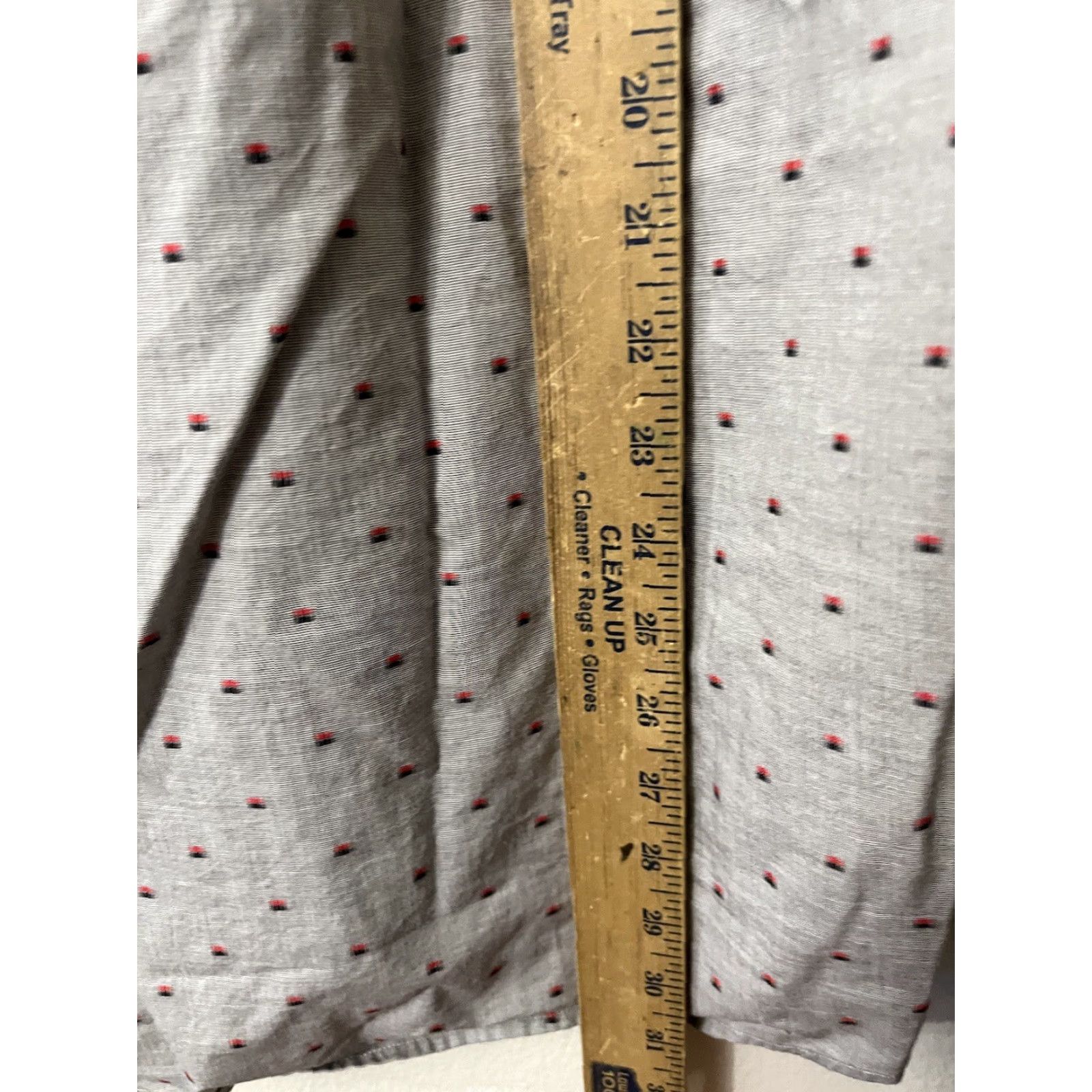 Michael Kors Michael Kors Button-Up Shirt Mens XL Gray Cotton Long Sleeve Polka Dot Size US XL / EU 56 / 4 - 4 Thumbnail