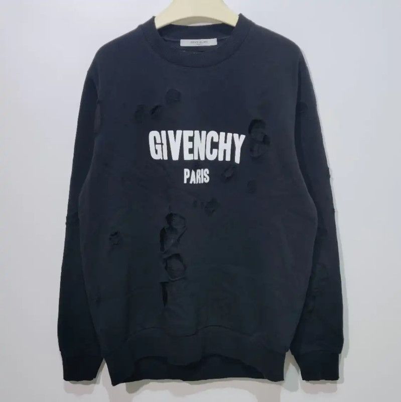 Givenchy Givenchy Black Cotton Women's Sweatshirt 0089 Size S / US 4 / IT 40 - 1 Thumbnail