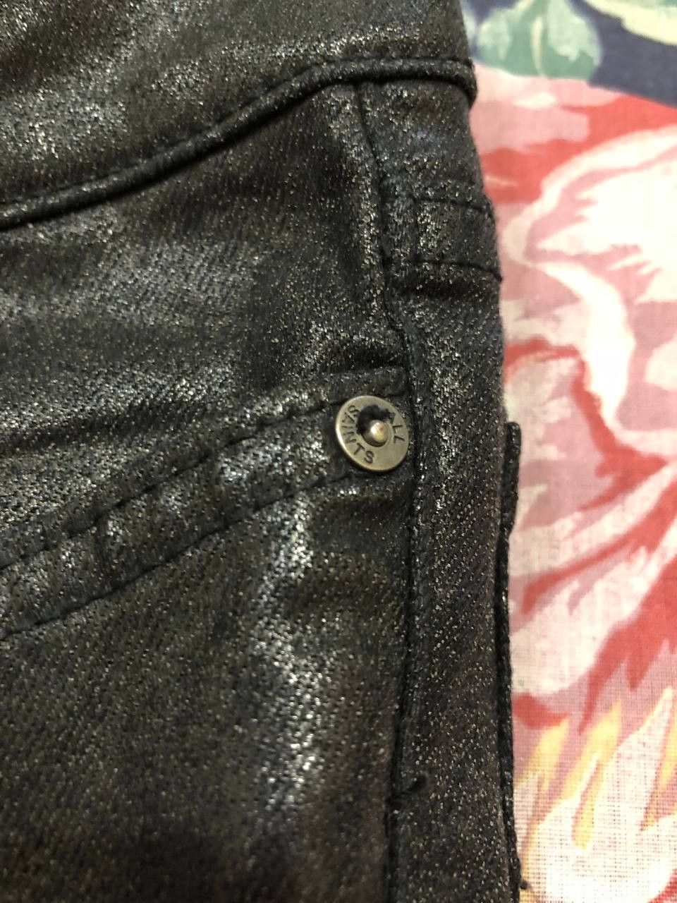 Allsaints Allsaints jeans pants black crazy Y2K vintage streetwear Size 26" / US 2 / IT 38 - 5 Thumbnail
