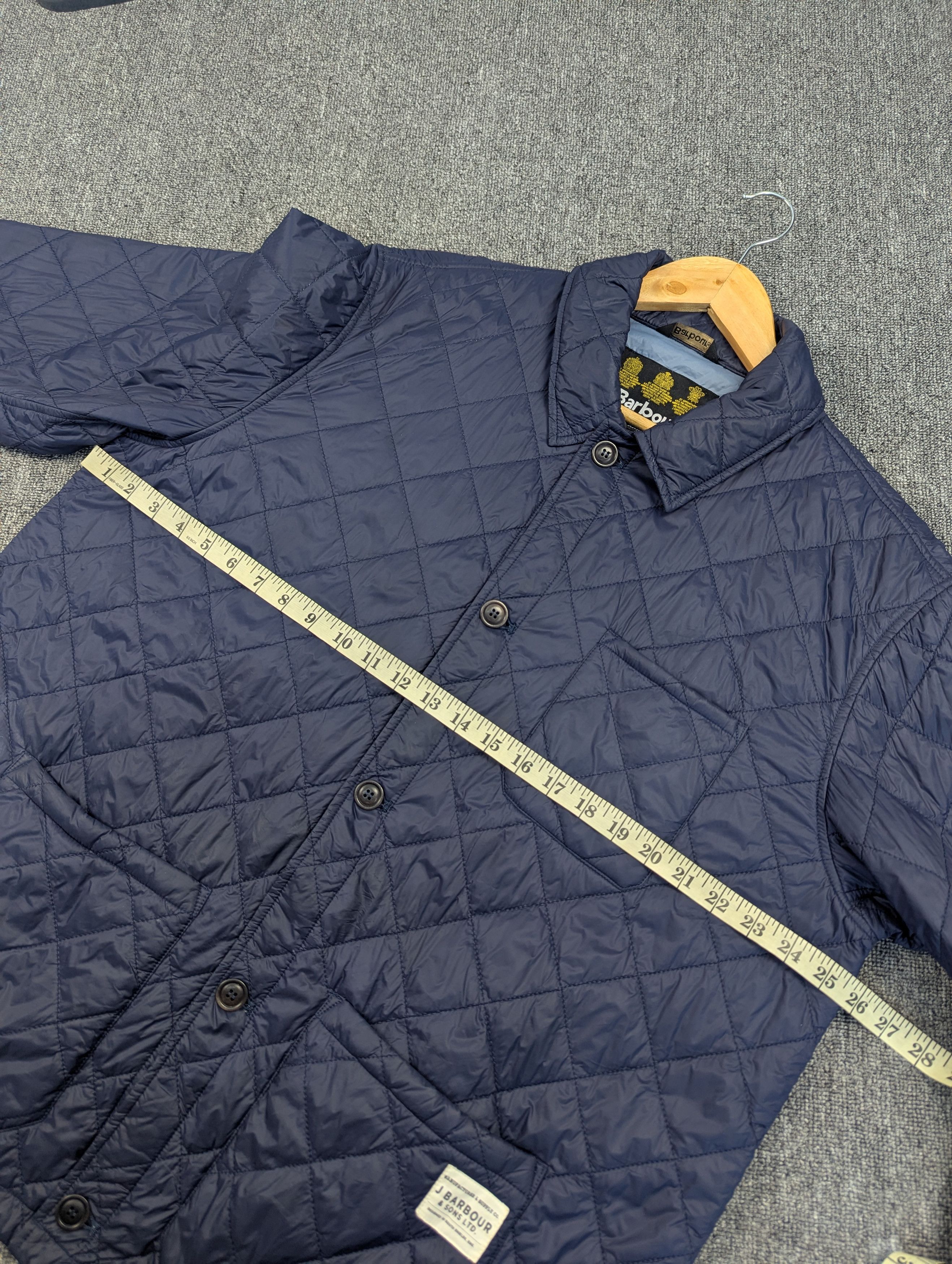 Barbour Barbour Soval Quilted Navy Button Jacket Size US XXL / EU 58 / 5 - 17 Thumbnail