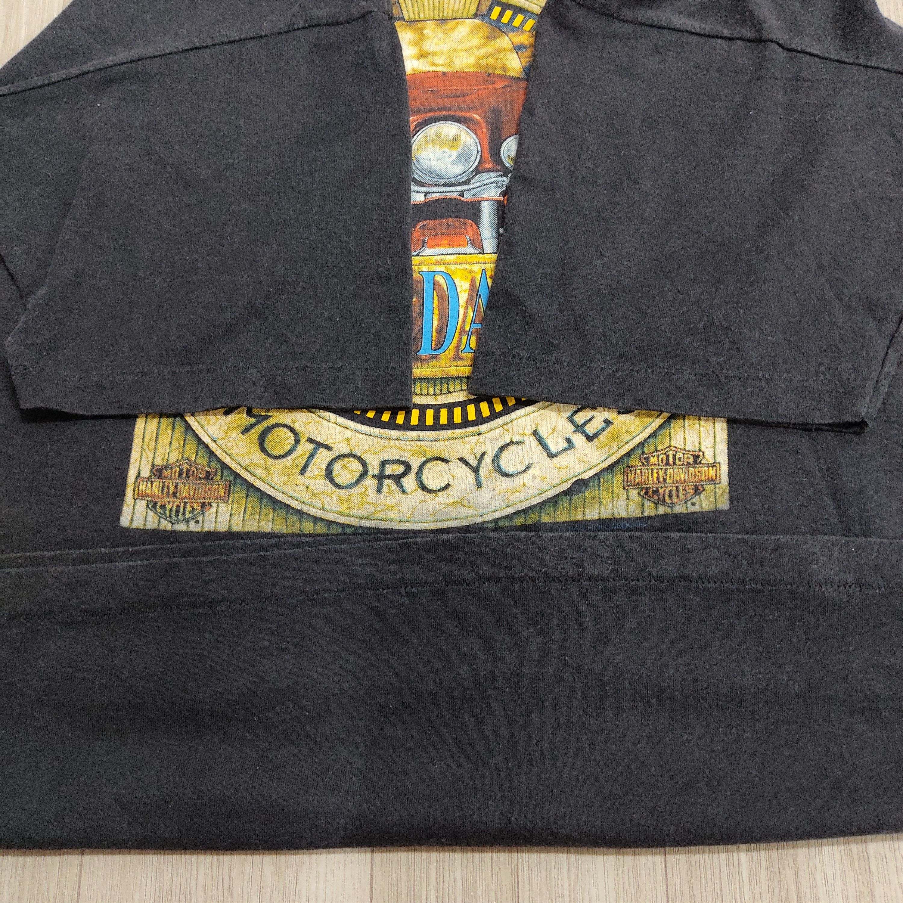 Harley Davidson Vintage 90s HARLEY DAVIDSON 'Live 2 Ride' Holoubek T-shirt Size US XL / EU 56 / 4 - 7 Thumbnail
