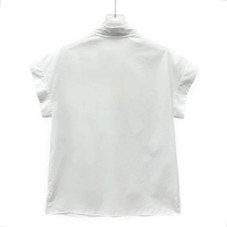 Dior Dior White bee embroidered cotton lapel single-breasted sh Size XS / US 0-2 / IT 36-38 - 2 Thumbnail