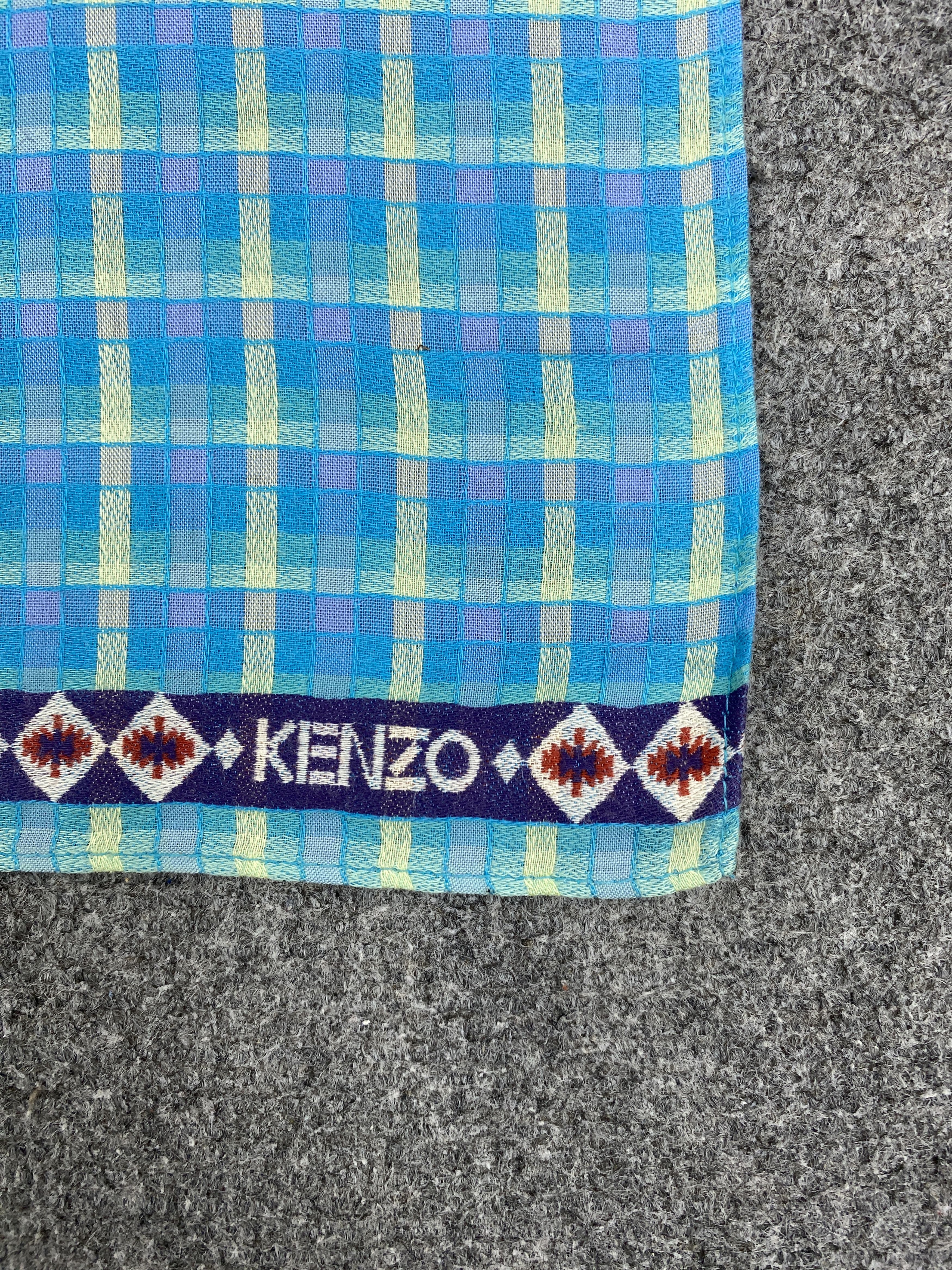 Kenzo × Vintage Kenzo Handkerchief / Bandana / Neckerchief HKC0383 Size ONE SIZE - 5 Thumbnail