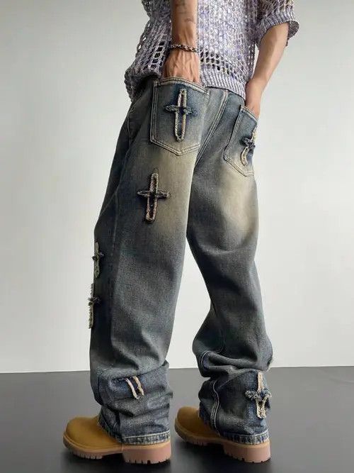 Jean VIntage Retro Y2k Distressed Jeans Pants Size US 32 / EU 48 - 3 Thumbnail