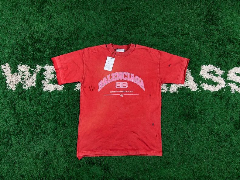 Balenciaga Balenciaga Destroy double B to make old short sleeve Size US XS / EU 42 / 0 - 1 Thumbnail