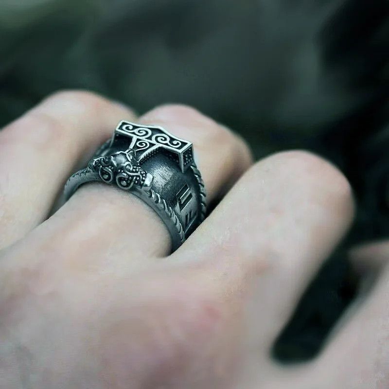 Designer × Jewelry Vintage Hammer Ring Size ONE SIZE - 4 Thumbnail