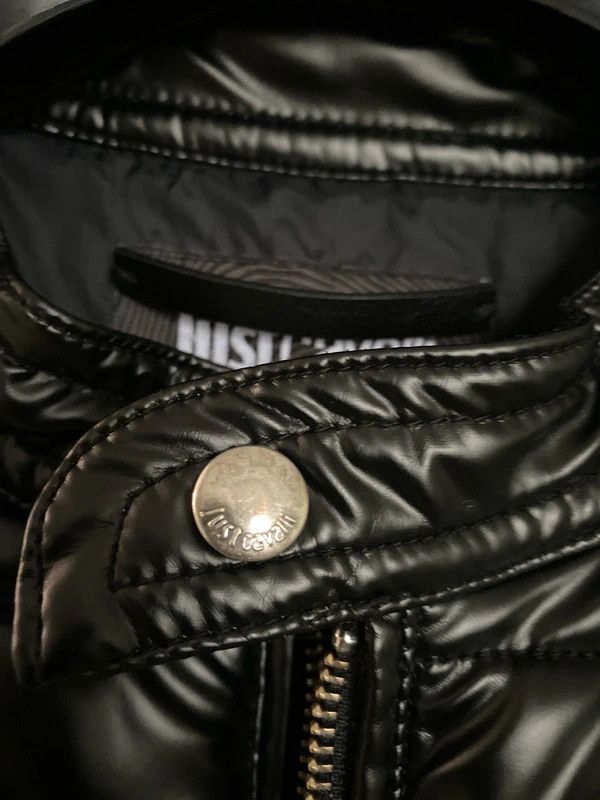 Just Cavalli Just Cavalli Quilted Gloss Nylon Moto Jacket, c.2010s Size US L / EU 52-54 / 3 - 3 Thumbnail