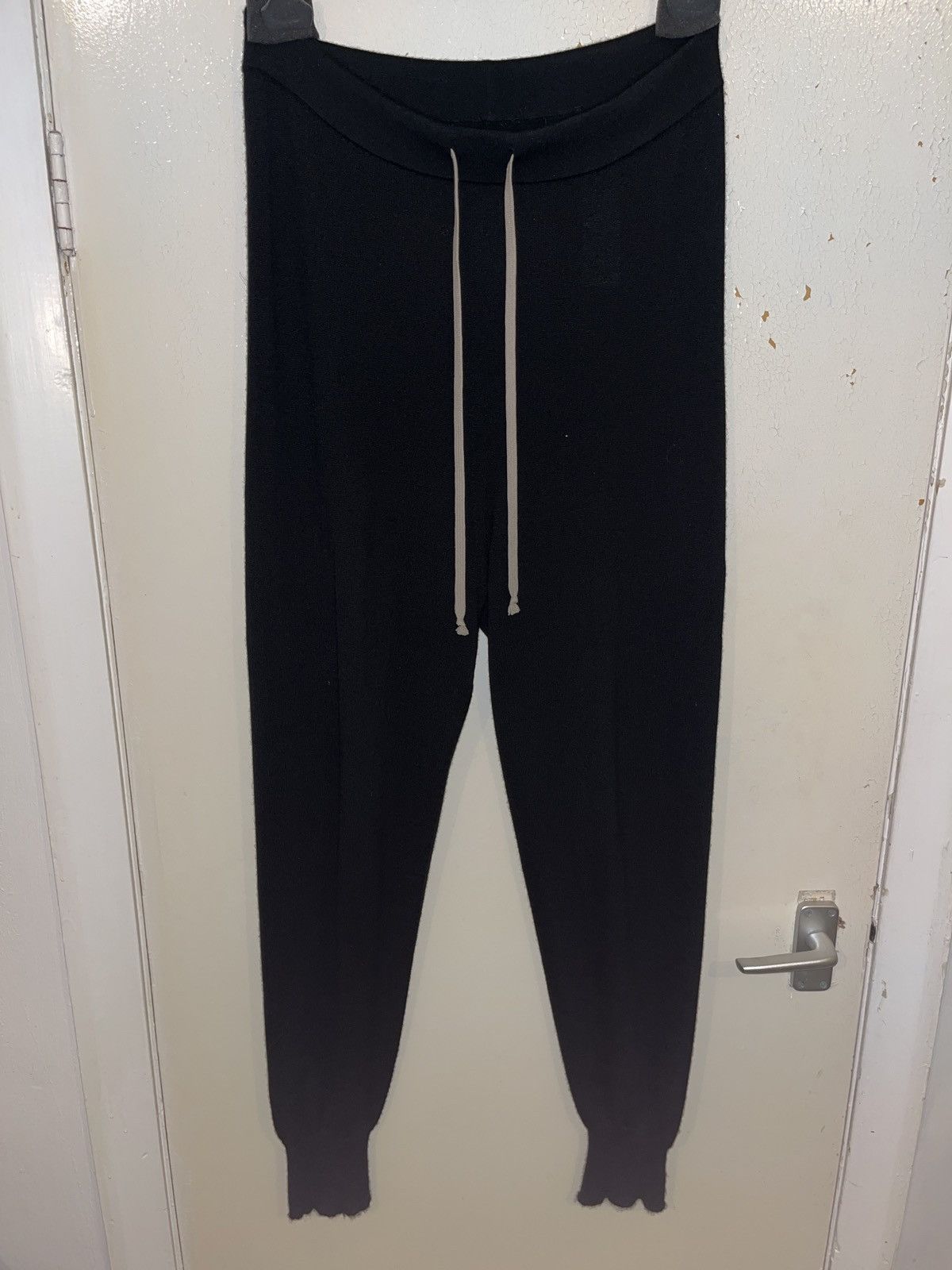Rick Owens Rick Owens F/W 23 Luxor black cashmere sweatpants Size US 32 / EU 48 - 1 Thumbnail