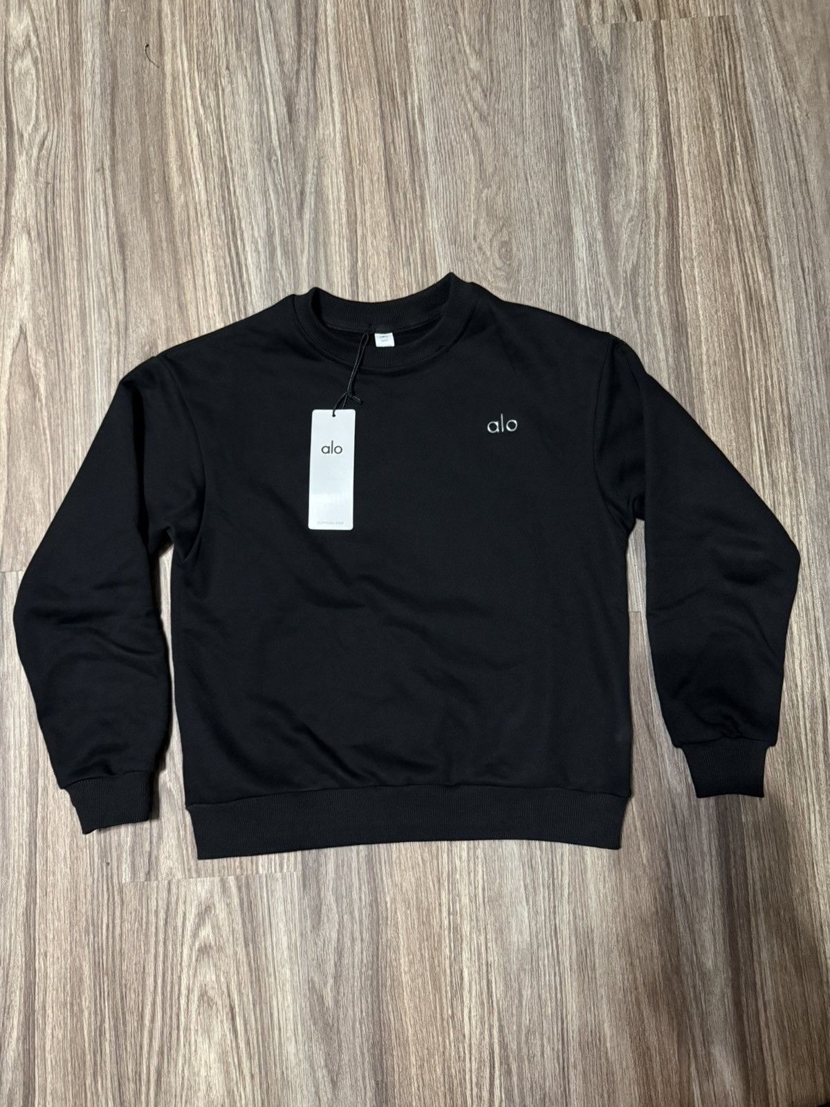Black Accolade Crew Neck Pullover