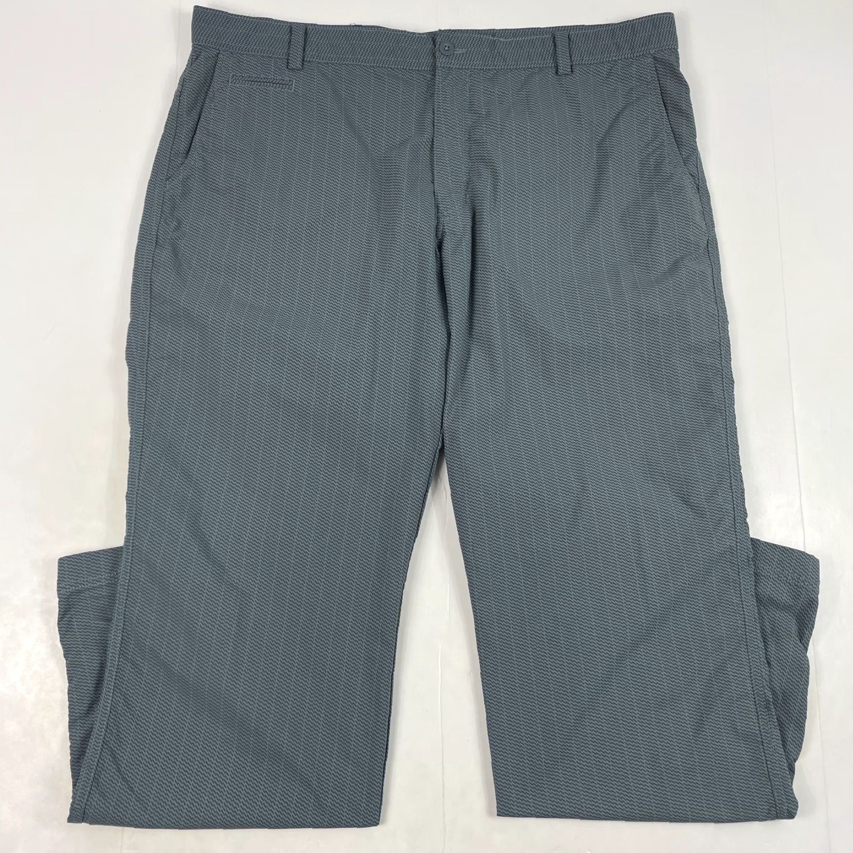 Nike Nike Golf Pants Mens 40 x 32 Blue Dri-Fit Straight Leg Golfer Outdoor Casual Workwear 5-Pocket Dress Pants Size US 40 / EU 56 - 2 Thumbnail