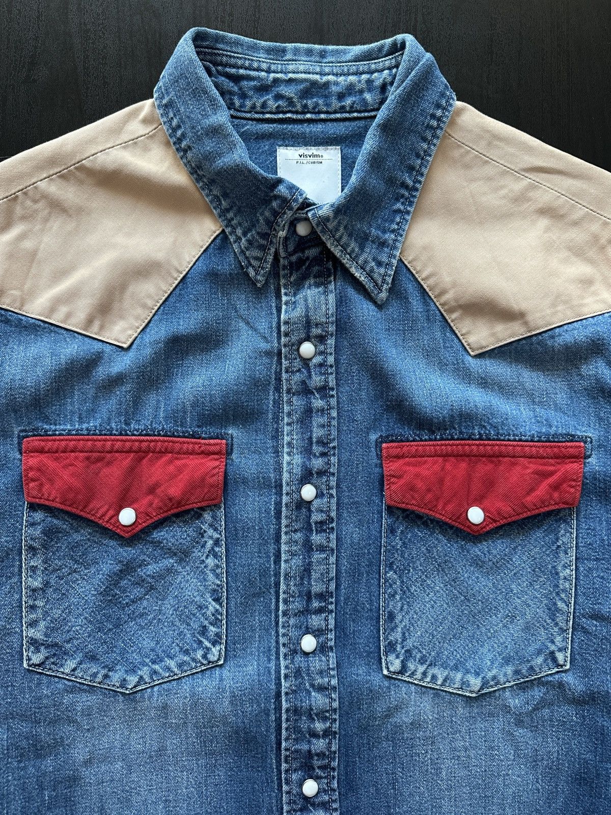 Visvim Visvim Denim Western Shirt – Made in Japan – Size 1 Size US S / EU 44-46 / 1 - 5 Thumbnail