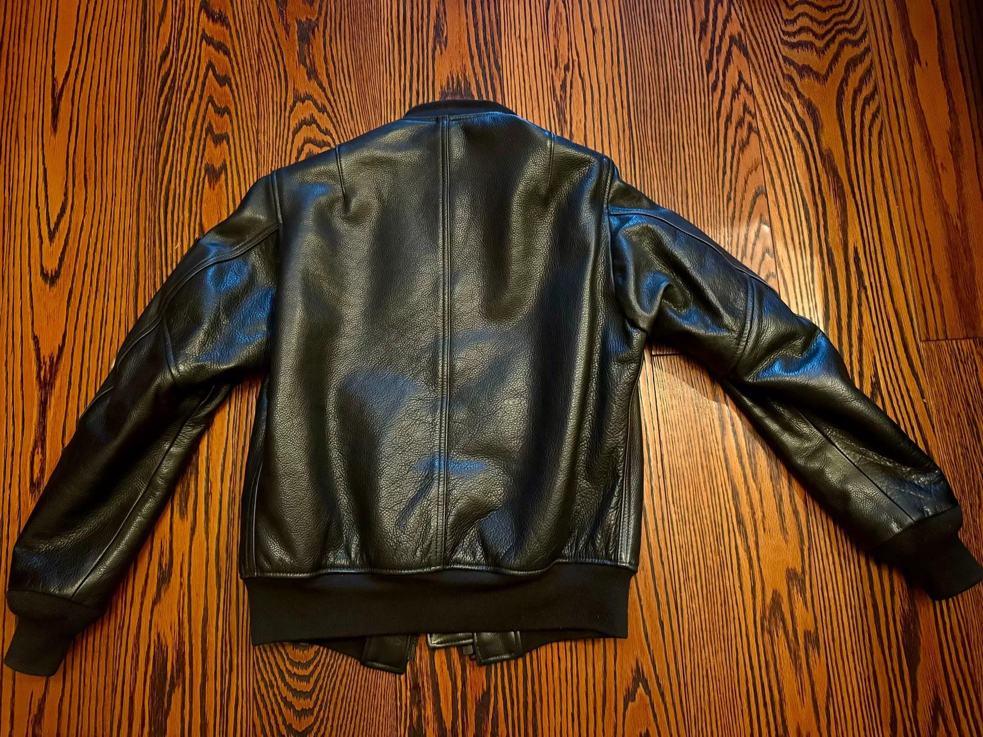 Schott × Supreme Supreme x Schott MA-1 Leather Bomber Jacket Size US S / EU 44-46 / 1 - 5 Thumbnail