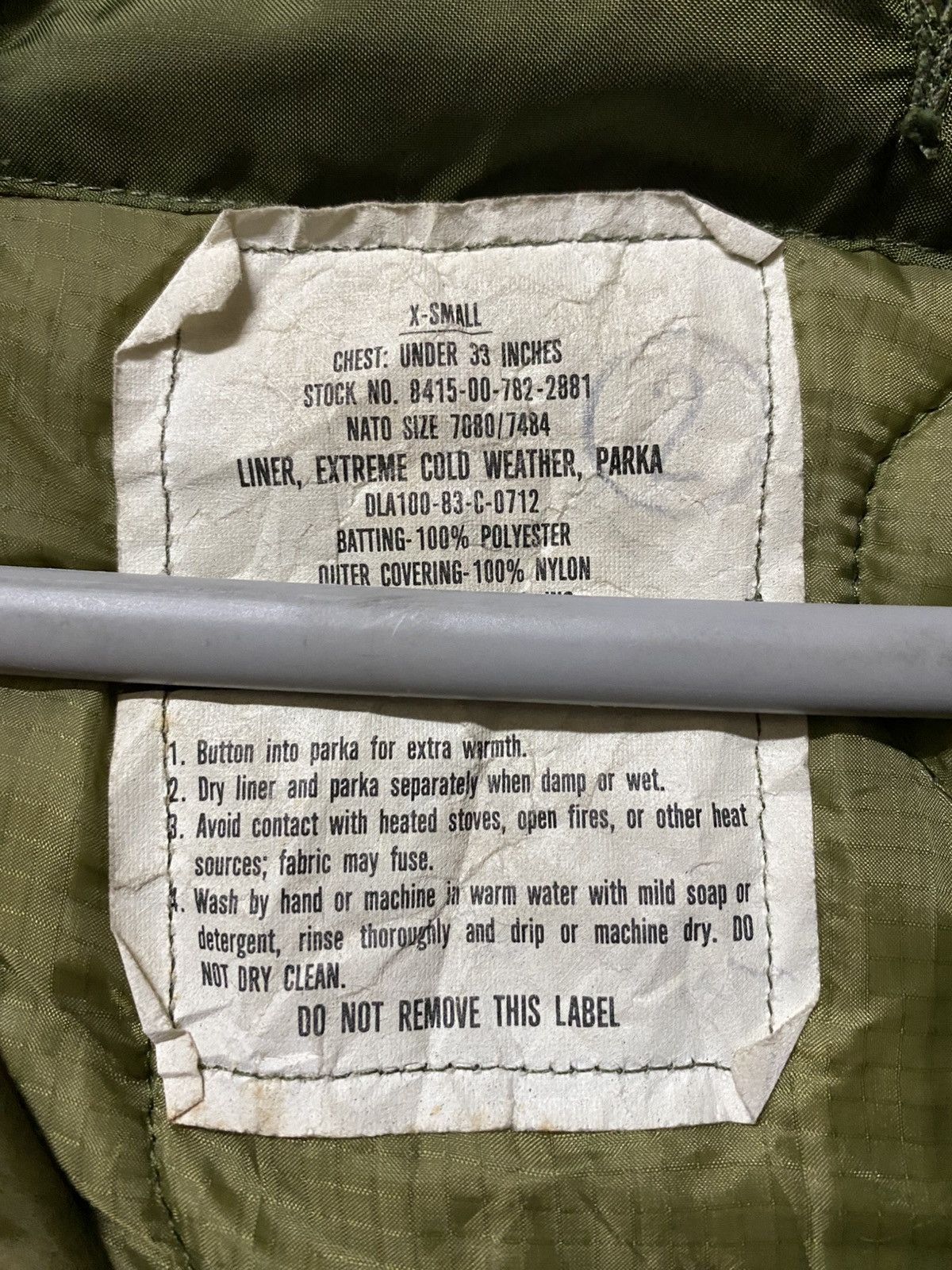 Other 80s USA Army Fishtail Parka issue jacket Size US XS / EU 42 / 0 - 6 Thumbnail