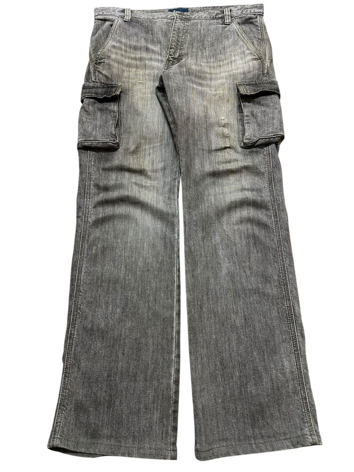 Japanese Brand Vintage Japanese Brand Mud Wash Faded Cargo Style Jeans Size US 34 / EU 50 - 1 Thumbnail