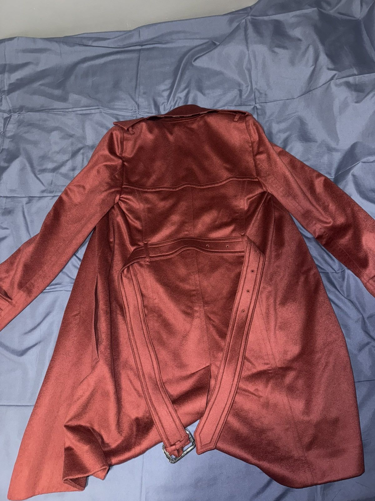 Burberry Women Burberry Belted Dusty Peony Rose Cashmere Size US4 Size S / US 4 / IT 40 - 10 Thumbnail