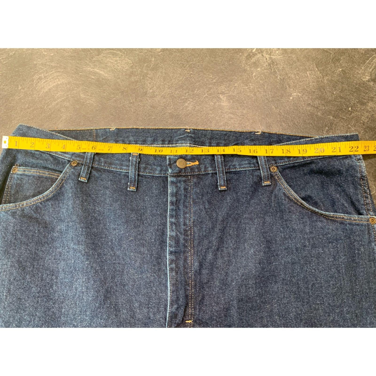 Wrangler Wrangler Jeans 44x30 Blue Denim Straight Fit Comfort Easy Care Regular Mens Size US 44 / EU 60 - 4 Thumbnail