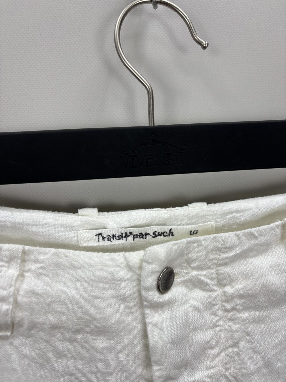 Transit Womens linen pants Transit Par Such Size 5 Color White Size 36" / US 14 / IT 50 - 4 Thumbnail