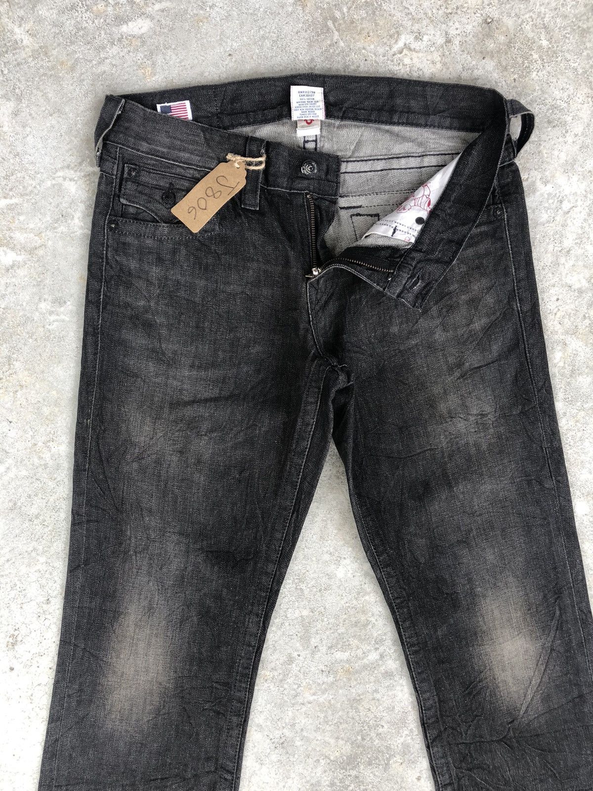 True Religion Vintage True Religion Ricky Distressed Jeans Size US 35 - 3 Thumbnail