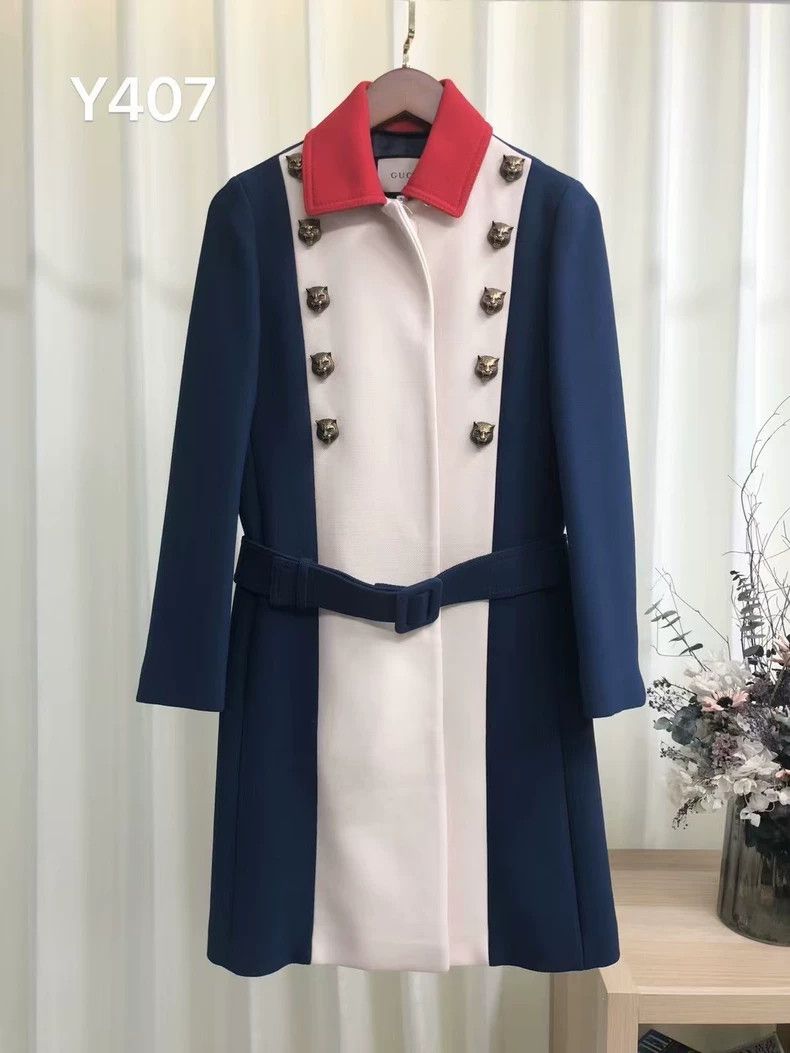 Gucci Gucci Classic Wool Coat with Tiger Logo - dmc Size US S / EU 44-46 / 1 - 1 Thumbnail