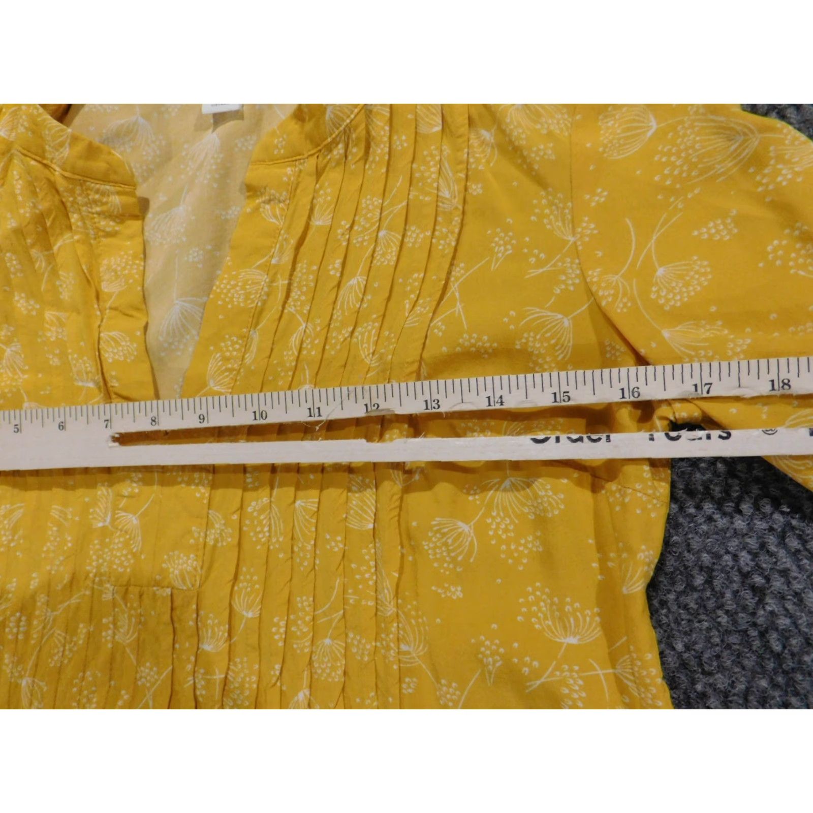 Old Navy Old Navy Womens Dress XS Yellow Floral A-Line Sundress Casual Raglan Sleeve Crew Neck Pullover Lined Size XS / US 0-2 / IT 36-38 - 6 Thumbnail