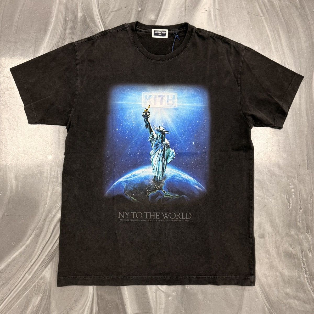 Kith Kith Worldwide Vintage Tee Black Size US L / EU 52-54 / 3 - 1 Thumbnail