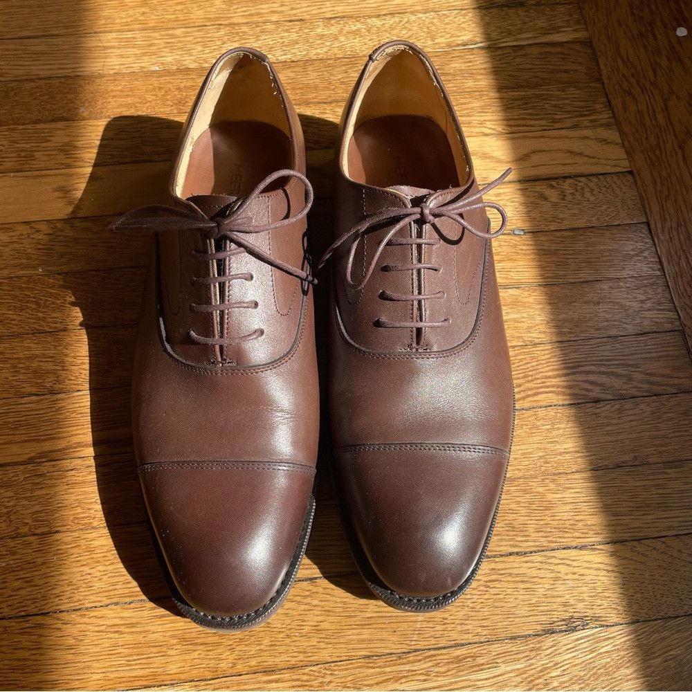 Meermin Meermin - Brown Silkcalf Cap Toe Oxfords 7.5 UK= 8.5 US Size US 8.5 / EU 41-42 - 4 Thumbnail