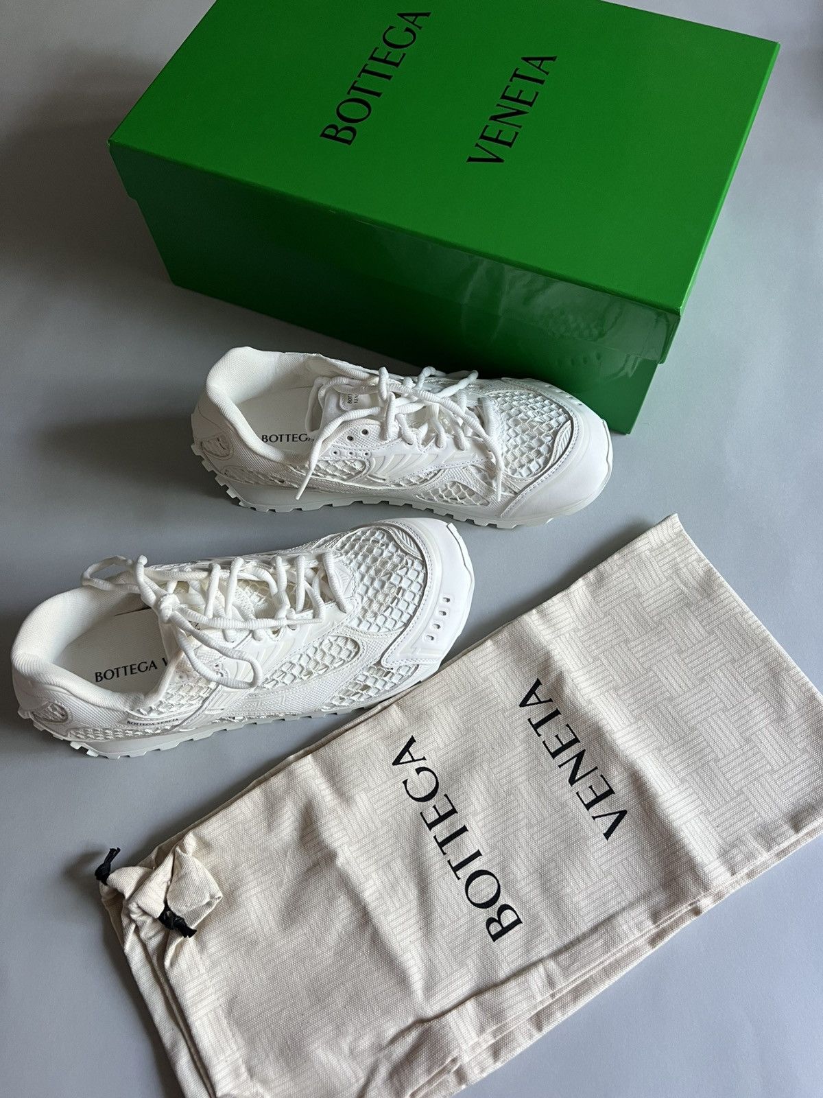 Bottega Veneta Orbit Suede Sneakers in white Size US 7 / IT 37 - 4 Thumbnail