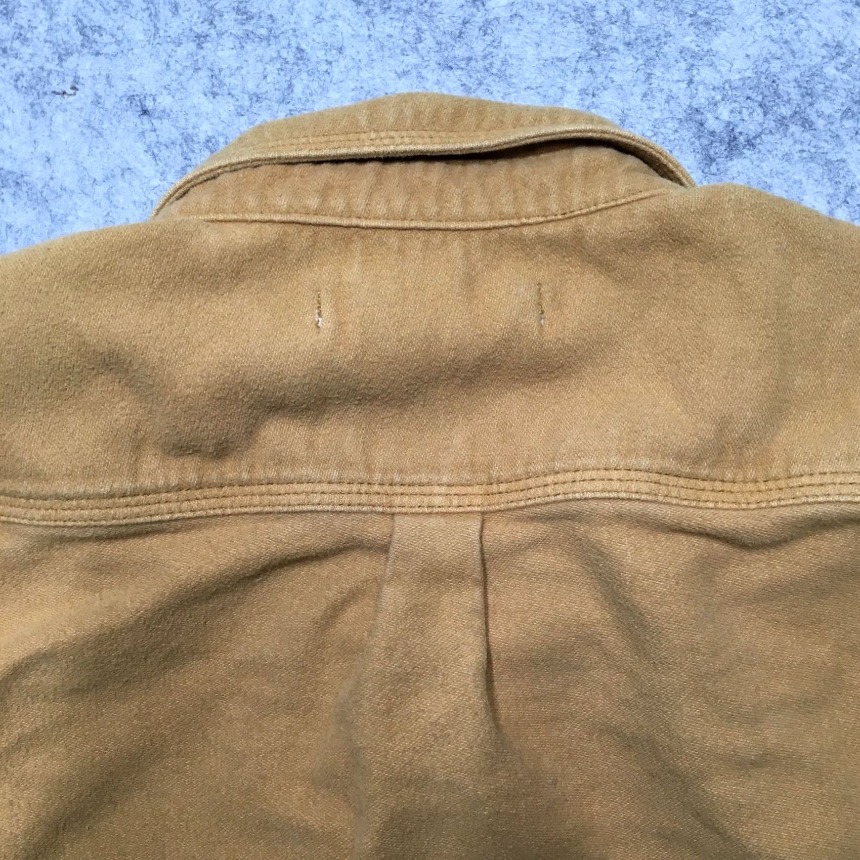 Outerknown OUTERKNOWN Chamois Flannel Shirt Men M Gold Heavyweight Button Surf Beach Long Sleeve Collared Pocketed Button-Up Vintage: No Size US M / EU 48-50 / 2 - 7 Thumbnail