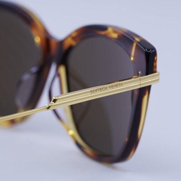 Bottega Veneta 🕶️ New Bottega Veneta BV1296SA 002 Sunglasses - Havana Size ONE SIZE - 5 Thumbnail