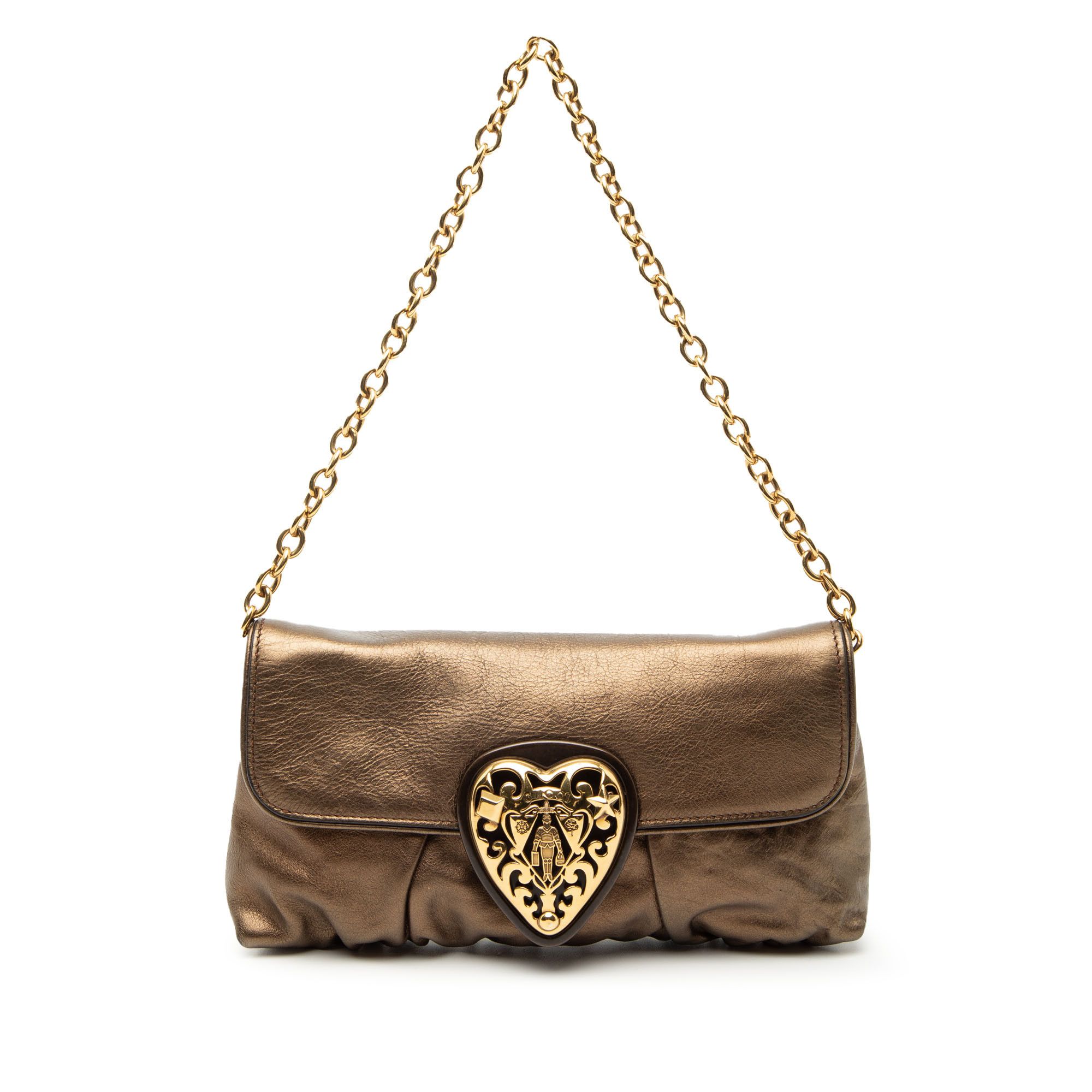 Gucci Gucci Metallic Calfskin Hysteria Shoulder Bag Size ONE SIZE - 1 Thumbnail