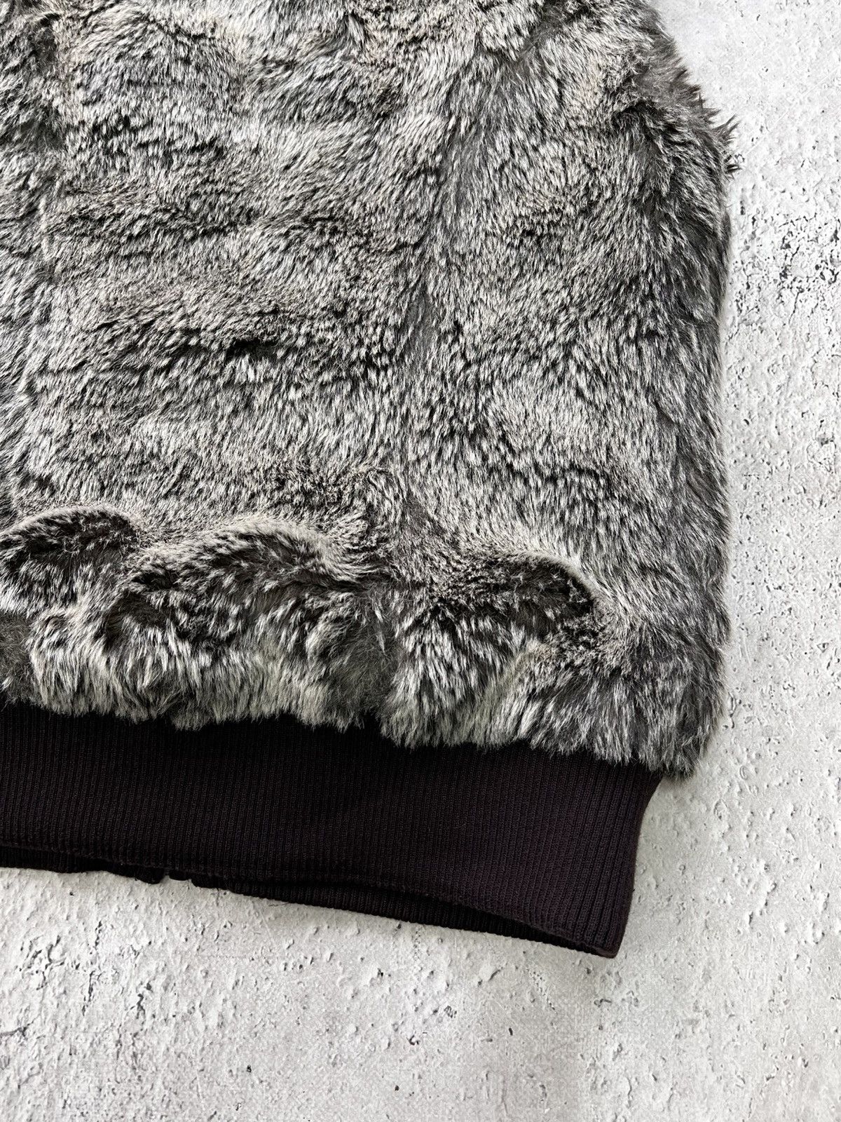 Hysteric Glamour × If Six Was Nine * Hype Vintage Full Mohair Faux Fur Fluffy Fuzzy Vest Jacket Size M / US 6-8 / IT 42-44 - 10 Thumbnail