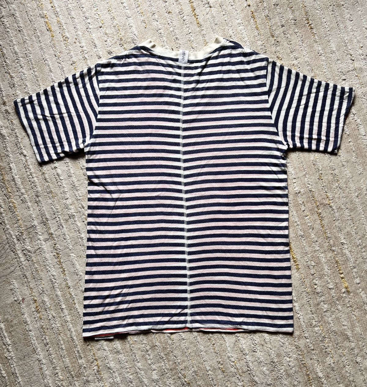 Nonnative Nonnative Reversible Stripe Vneck Tshirt Size US M / EU 48-50 / 2 - 4 Thumbnail
