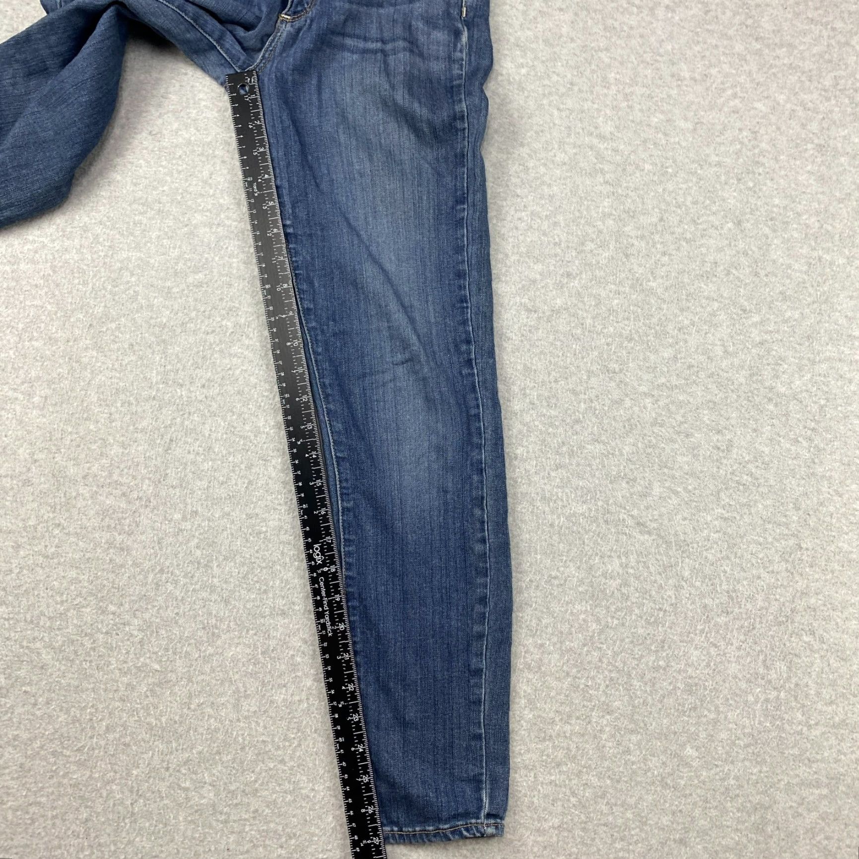 Paige Paige Verdugo jeans Womens 25 Blue Low Rise Ankle Distressed Stretch Denim 5-Pocket Modern Size 42" / US 20 - 5 Thumbnail