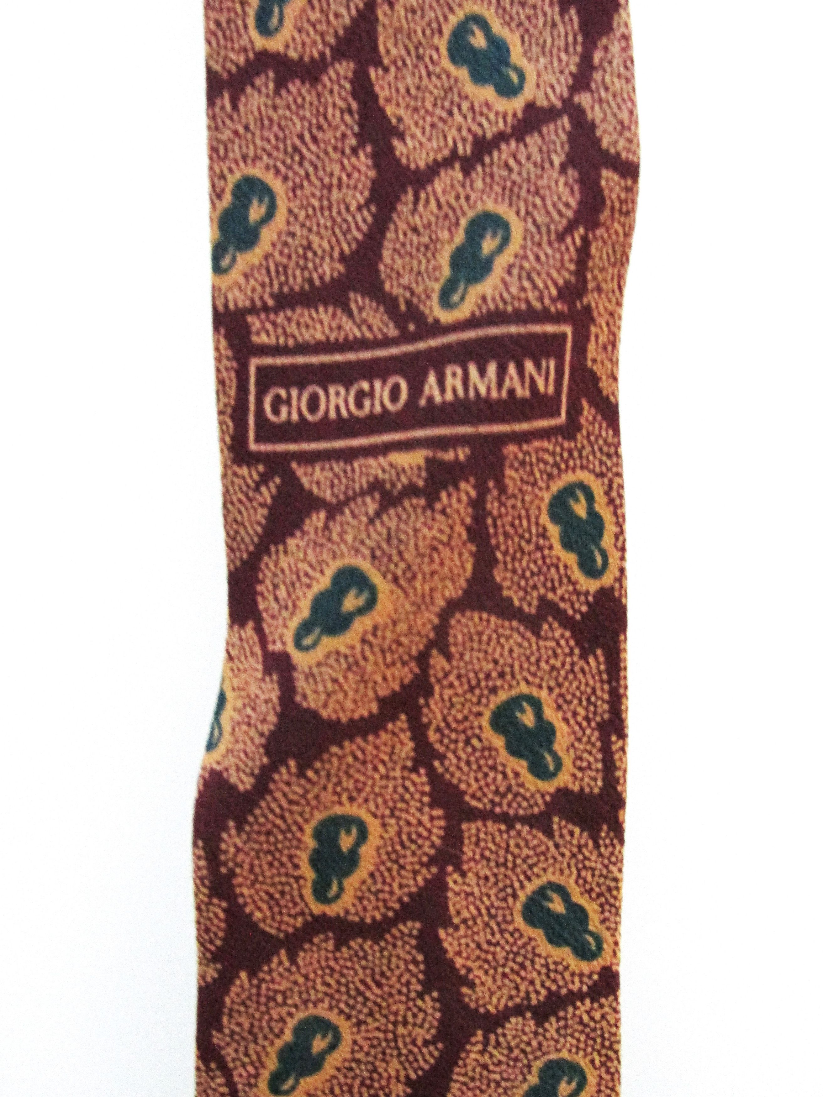 Giorgio Armani Giorgio Armani Vintage/Early Men's Silk Tie Size ONE SIZE - 5 Thumbnail