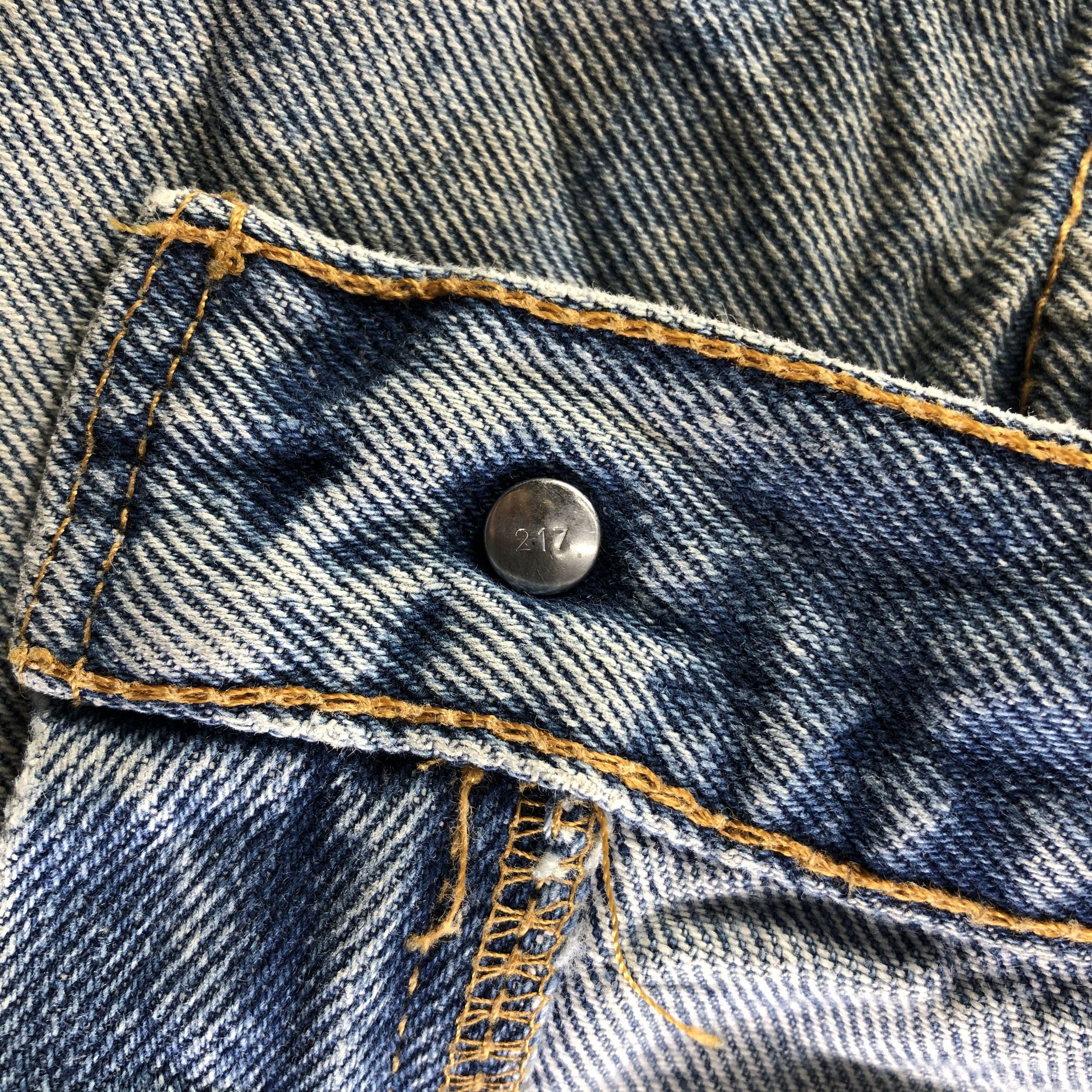 Levi's Vintage Blue Wash Levis 516 Jeans-J4183 Size US 35 - 9 Thumbnail