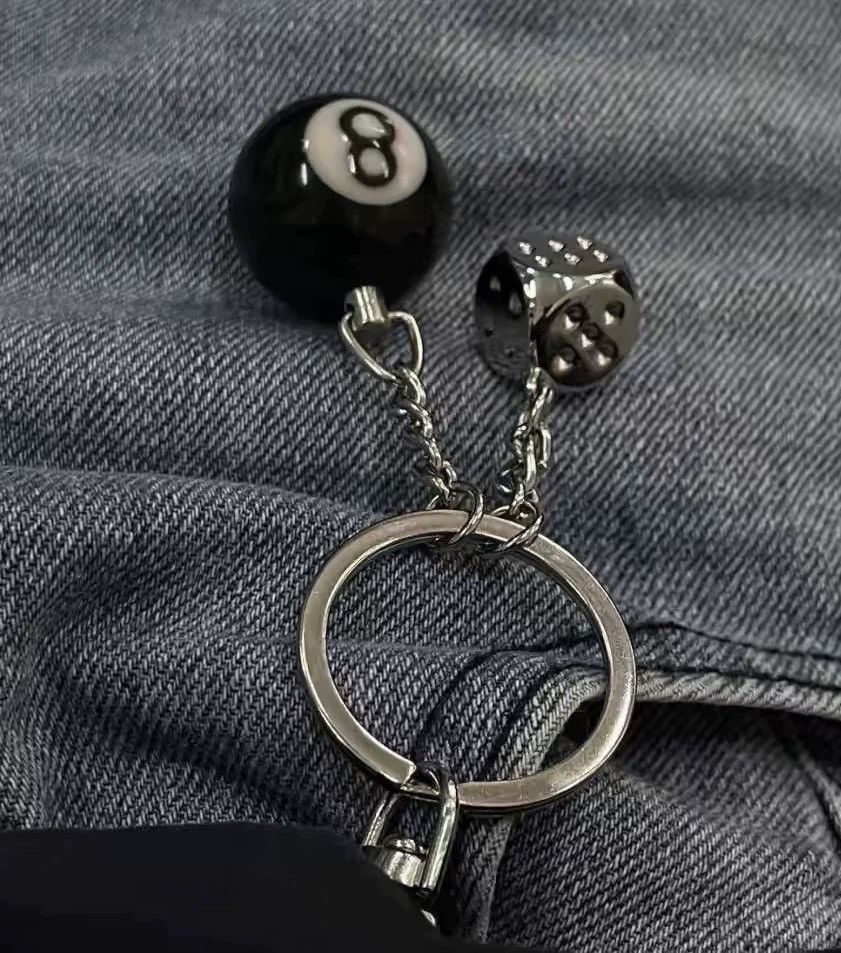 Japanese Brand × Vintage Retro punk snooker ball dice chain keychain Size ONE SIZE - 2 Thumbnail