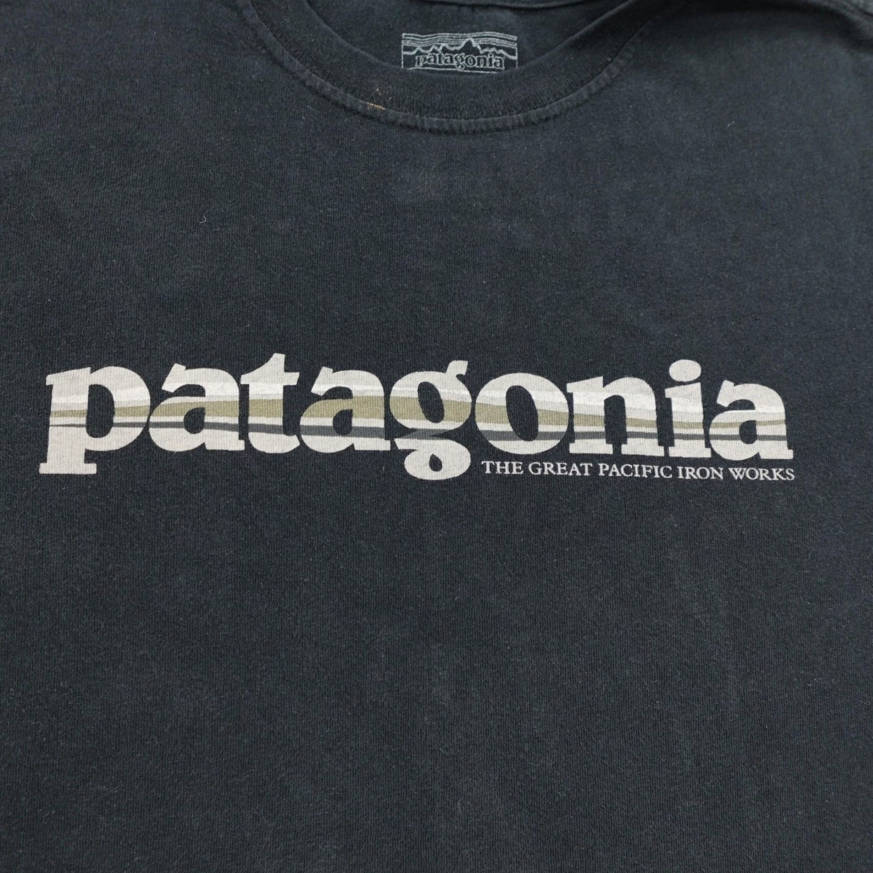 Patagonia Patagonia Shirt Medium Black Great Pacific Iron Works Organic Cotton Made in USA Mens T-Shirt Graphic Print Crew Neck Short Sleeve Size US M / EU 48-50 / 2 - 3 Thumbnail