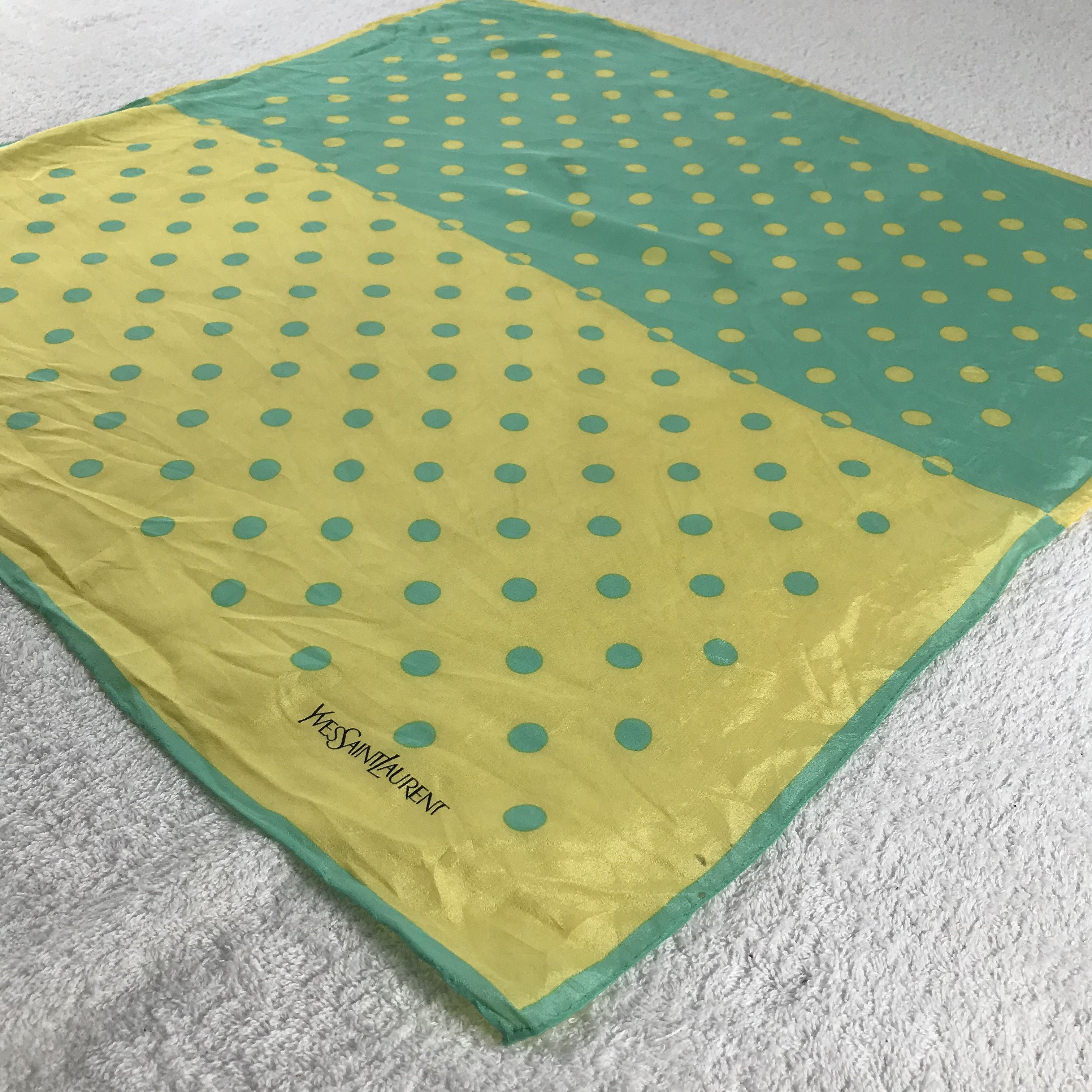 Vintage × Yves Saint Laurent Yves Saint Laurent Bandana / Handkerchief /Neckerchief -S176 Size ONE SIZE - 2 Thumbnail
