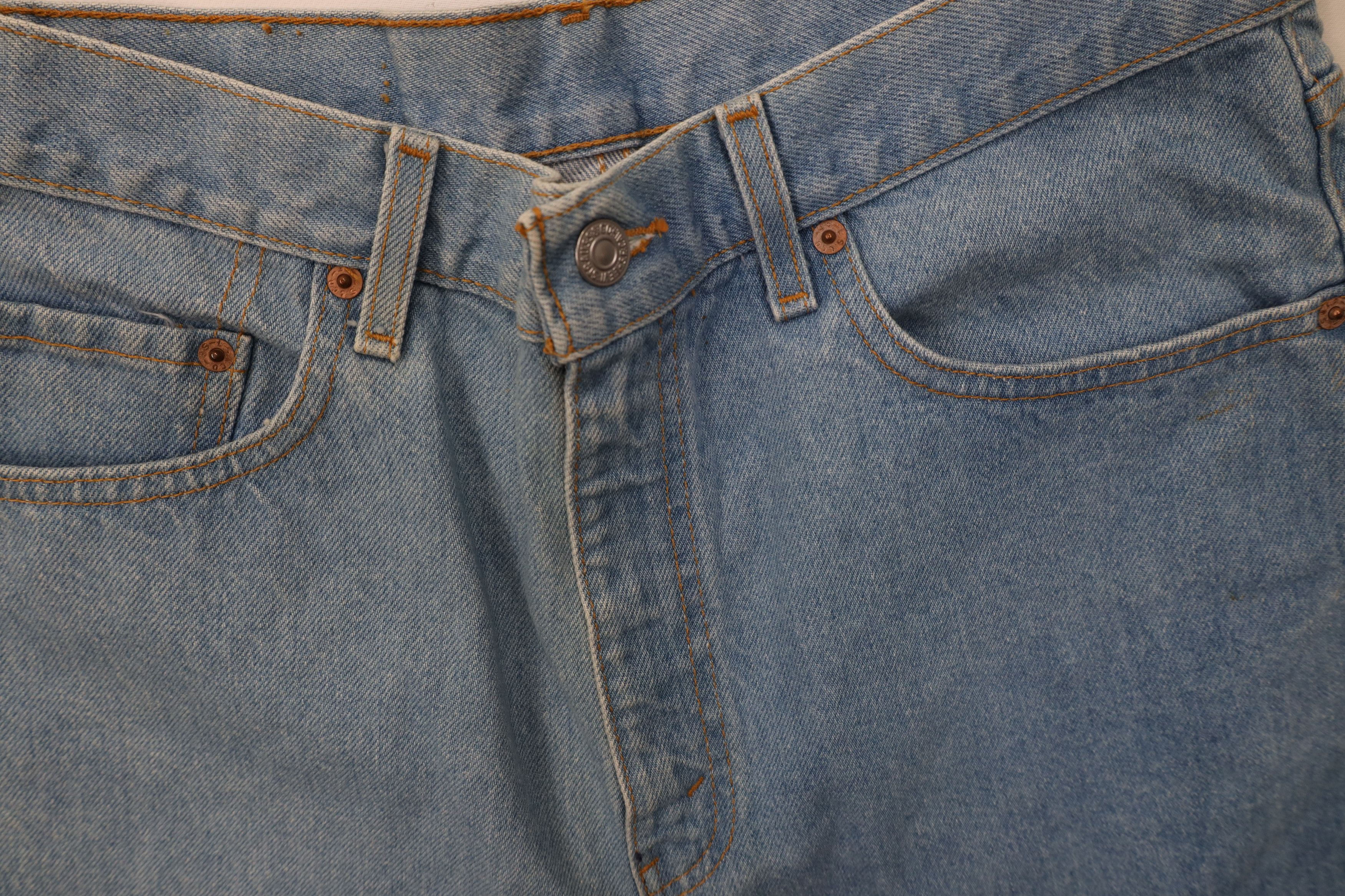 Levi's Vintage Y2K 2002 Levis 505 Regular Straight Leg Jeans Blue Size US 34 / EU 50 - 7 Thumbnail