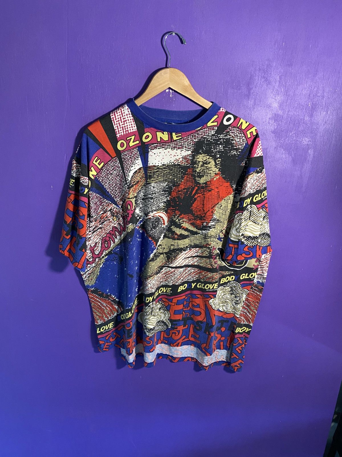 Body Glove Vintage 1988 Body Glove ozone AOP t-shirt Size US XL / EU 56 / 4 - 1 Thumbnail
