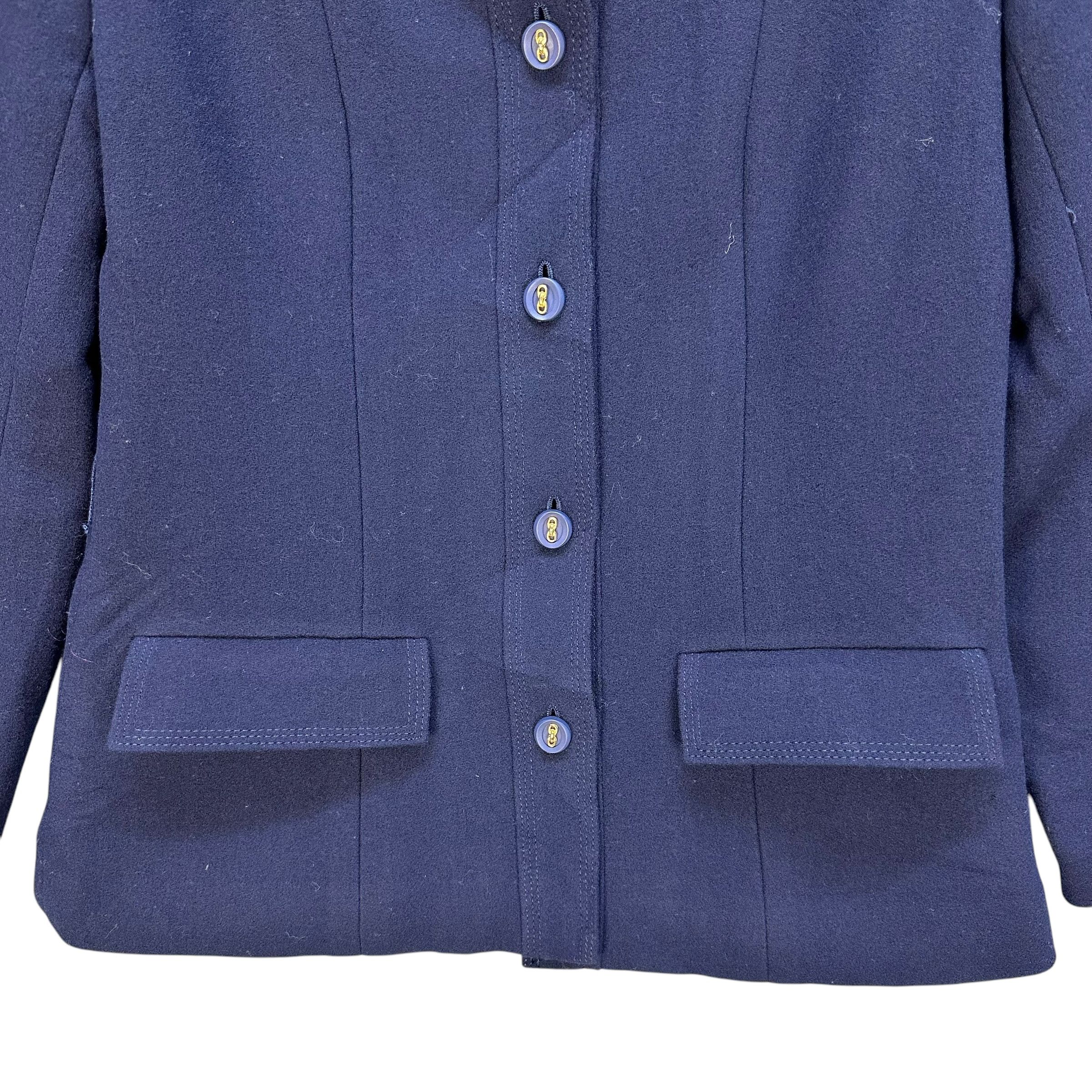 Japanese Brand 90’s JOHN J HILTON Blue Wool Formal Jacket #A64-1544 Size S / US 4 / IT 40 - 3 Thumbnail