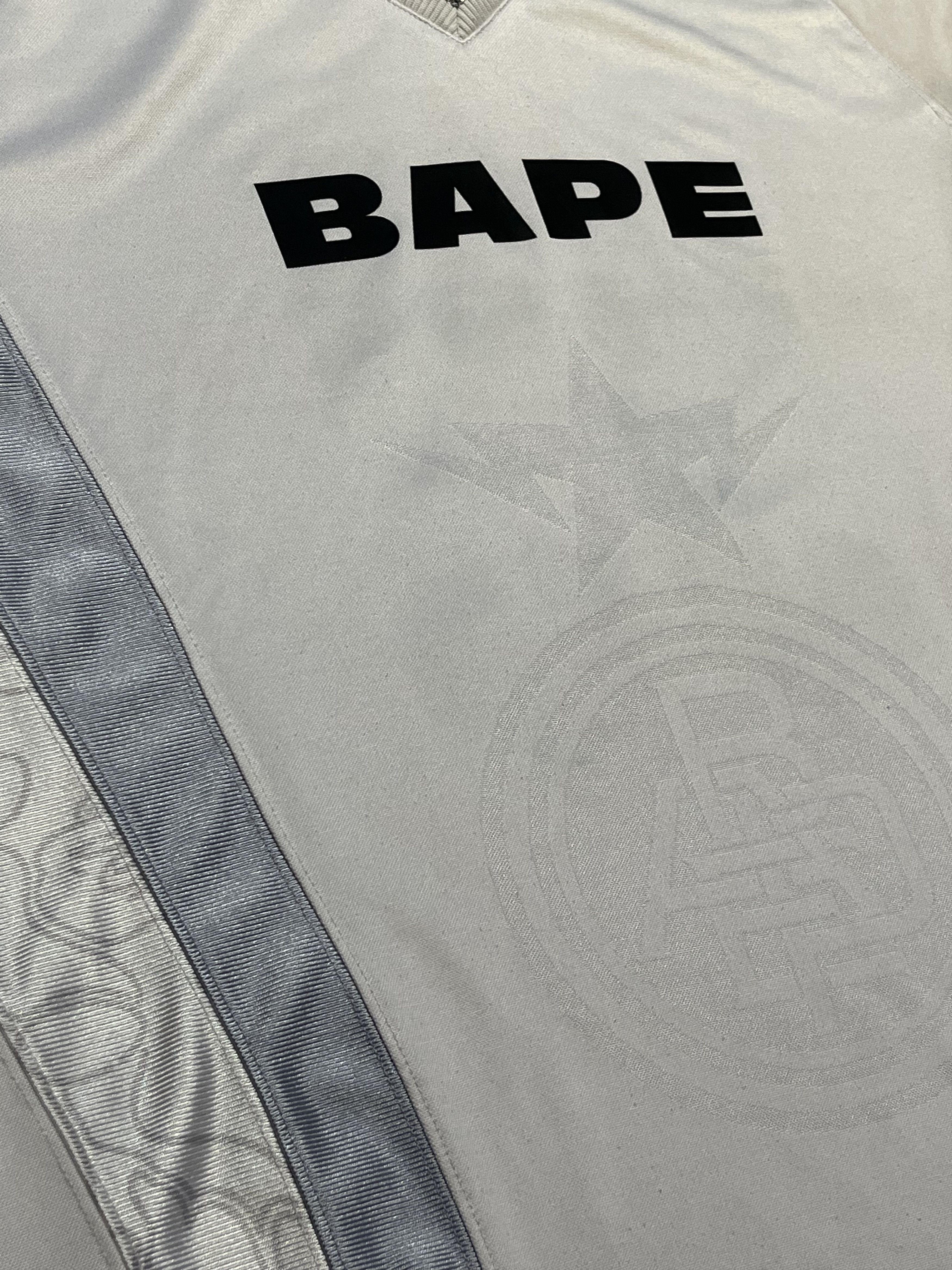 Bape BAPE MULTI LOGO RELAXED FIT SOCCER JERSEY Size US XL / EU 56 / 4 - 8 Thumbnail