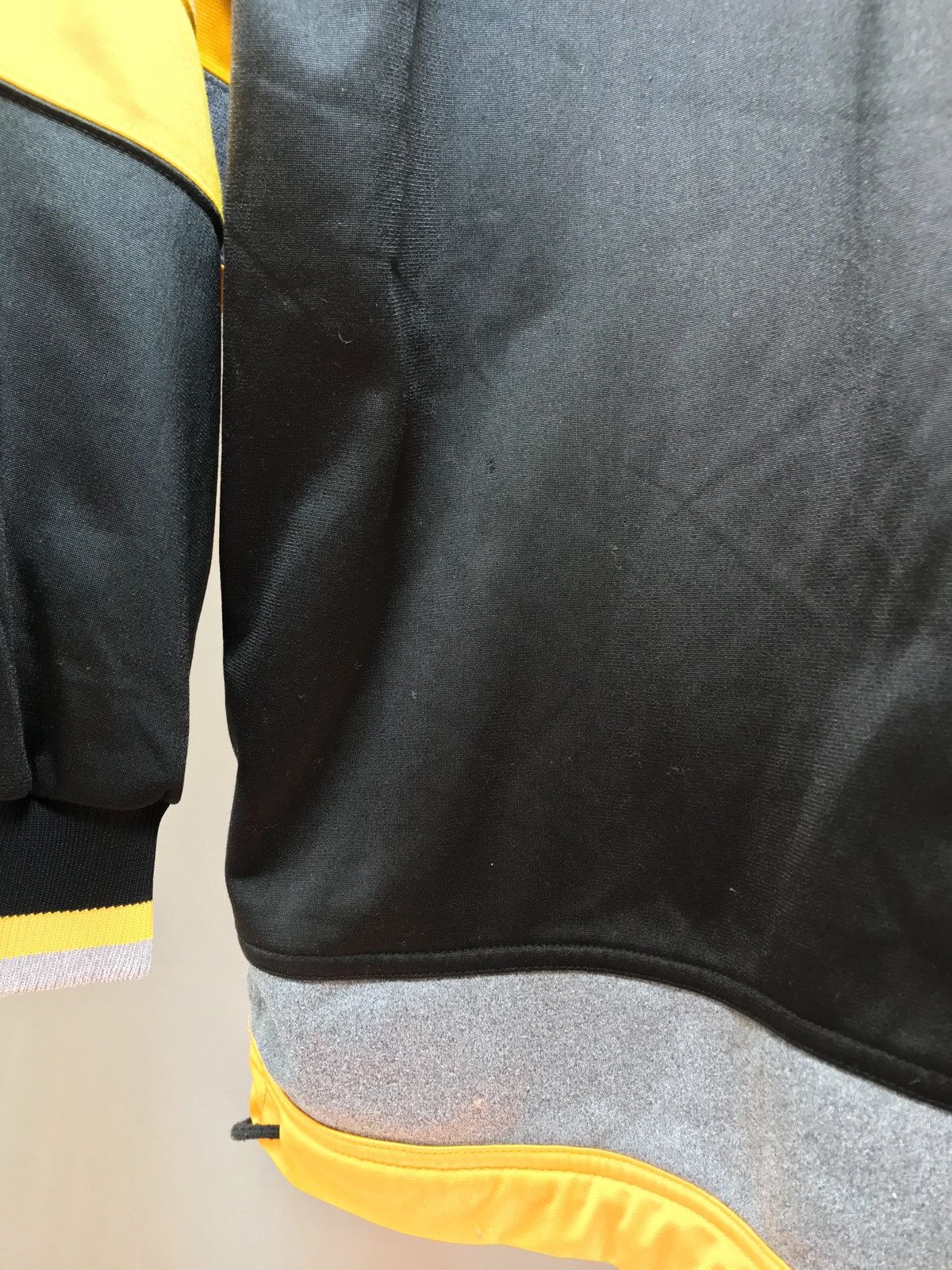 Nike × Vintage Nike Track Jacket Black Yellow 90s Embroidered Swoosh Size US L / EU 52-54 / 3 - 10 Thumbnail